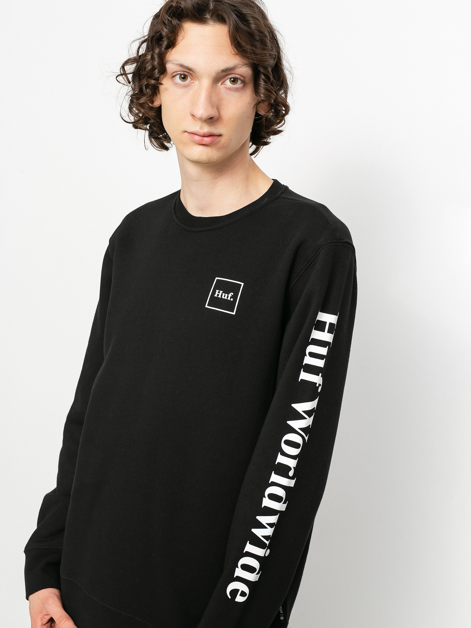 Bluza HUF Essentials Domestic (black)
