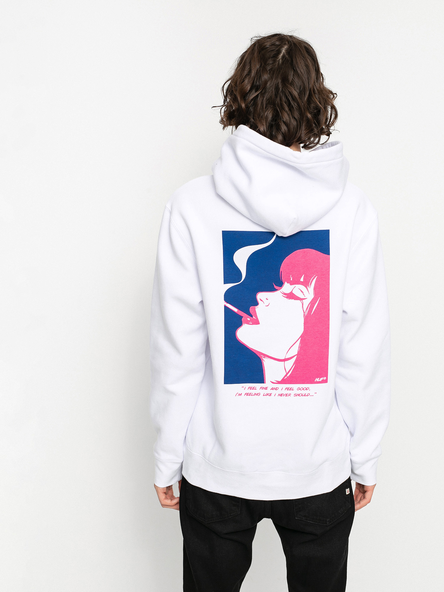 Bluza z kapturem HUF I Feels Good HD (white)