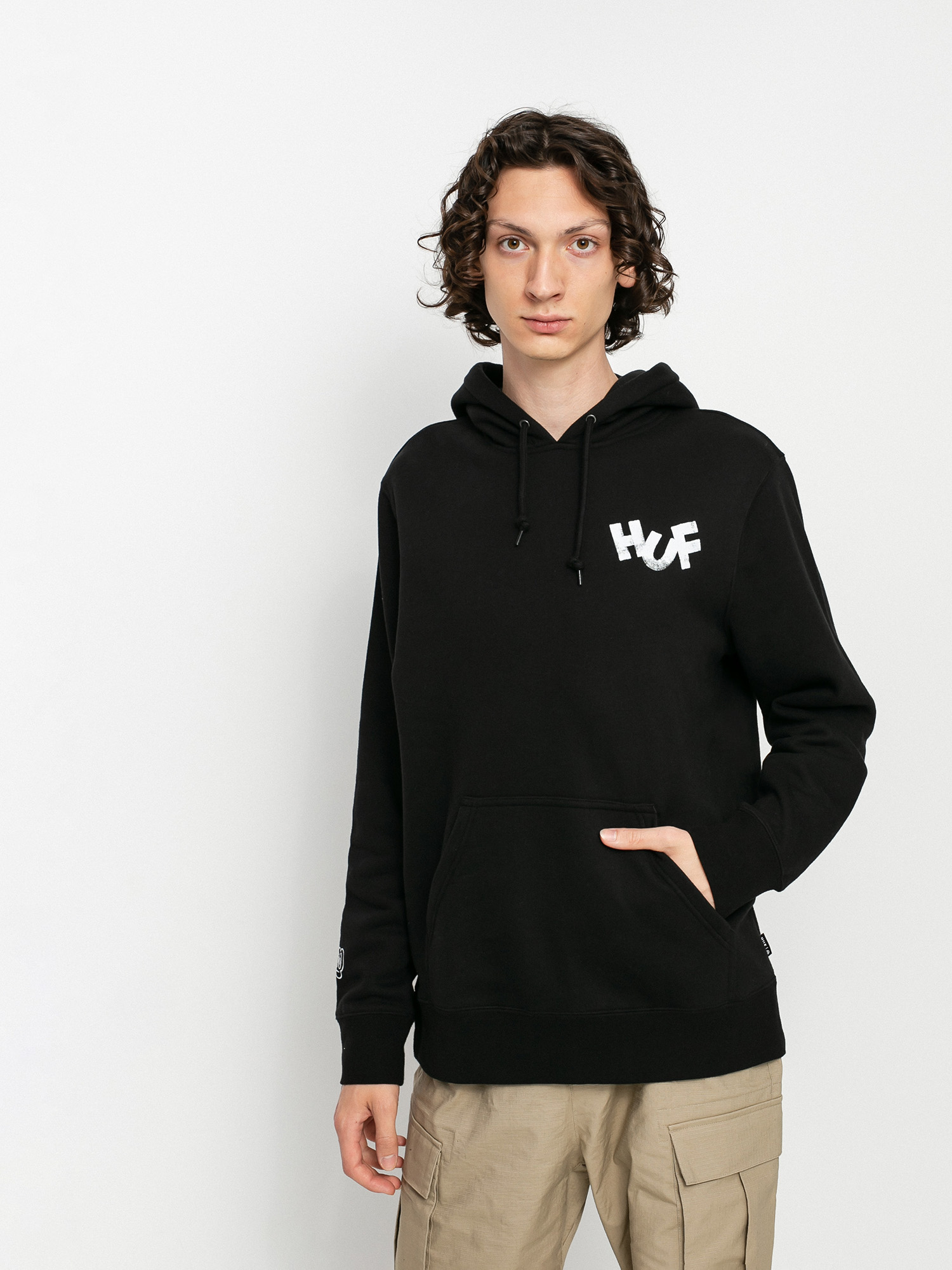 Bluza z kapturem HUF Haze Brush HD (black)