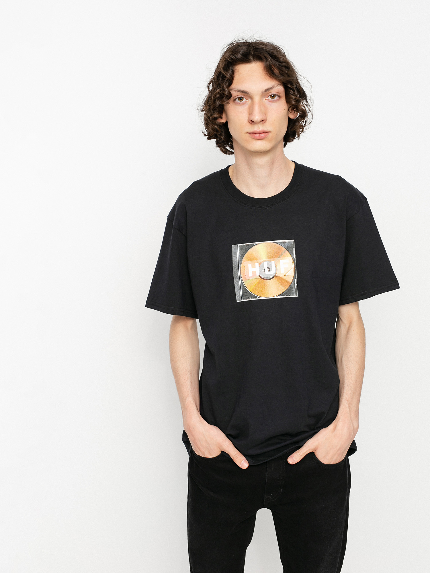 T shirt HUF Mix Box Logo black