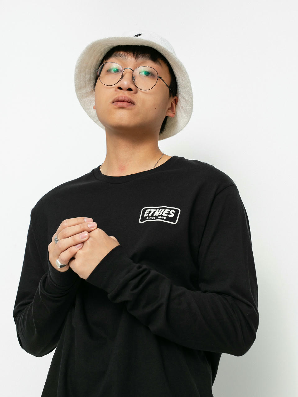 Longsleeve Etnies Quality Control (black/white)