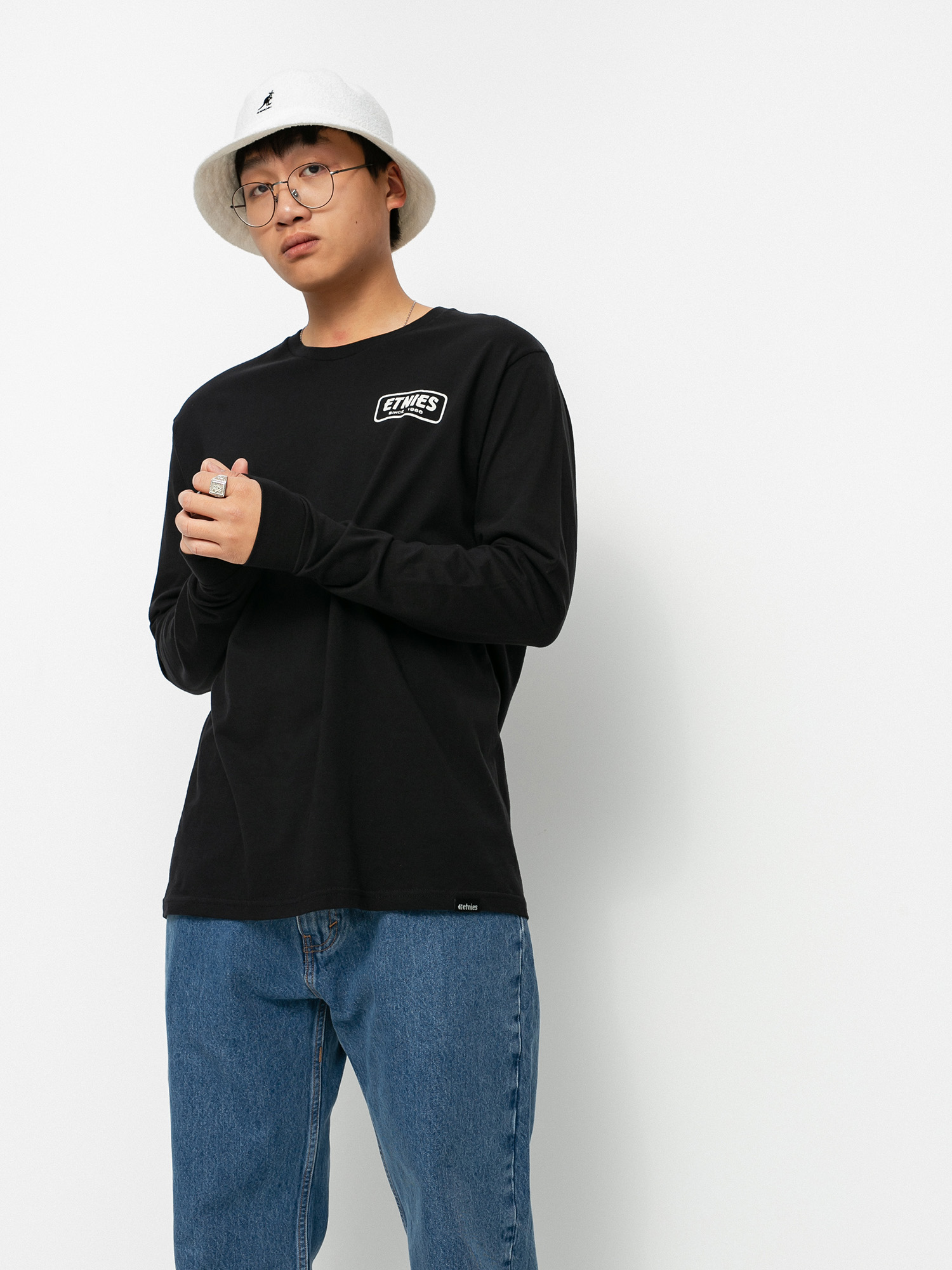 Longsleeve Etnies Quality Control (black/white)
