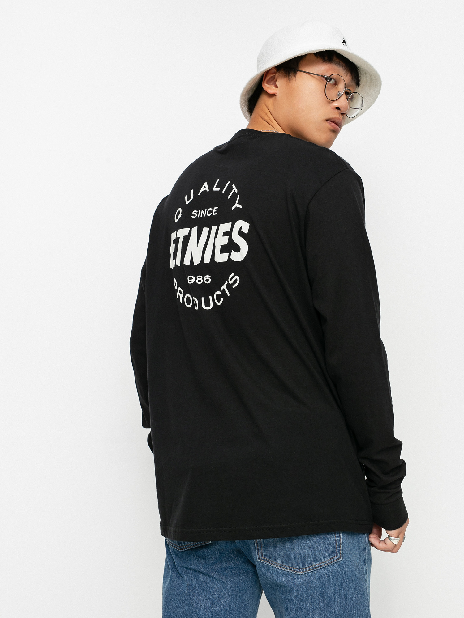 Longsleeve Etnies Quality Control (black/white)