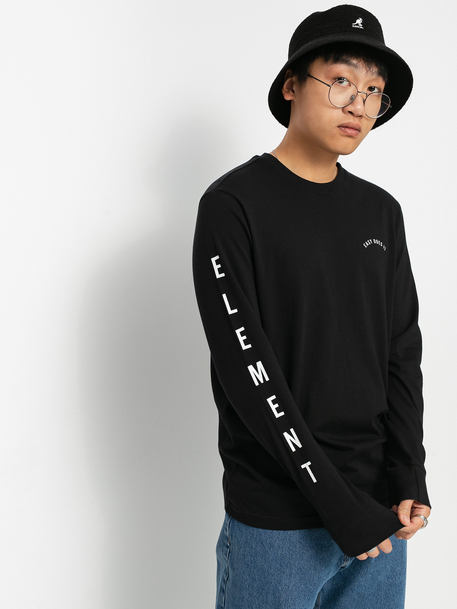 Longsleeve Element Karlov (flint black)