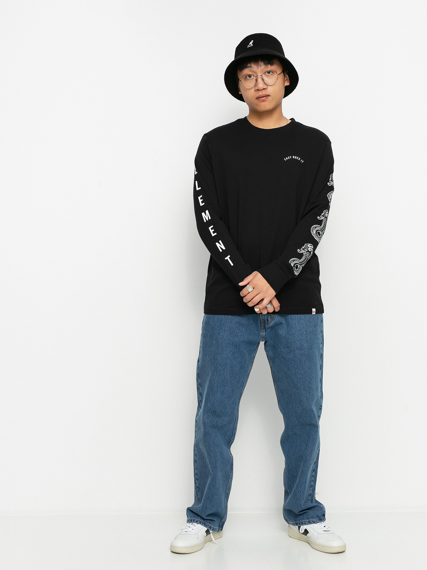 Longsleeve Element Karlov (flint black)