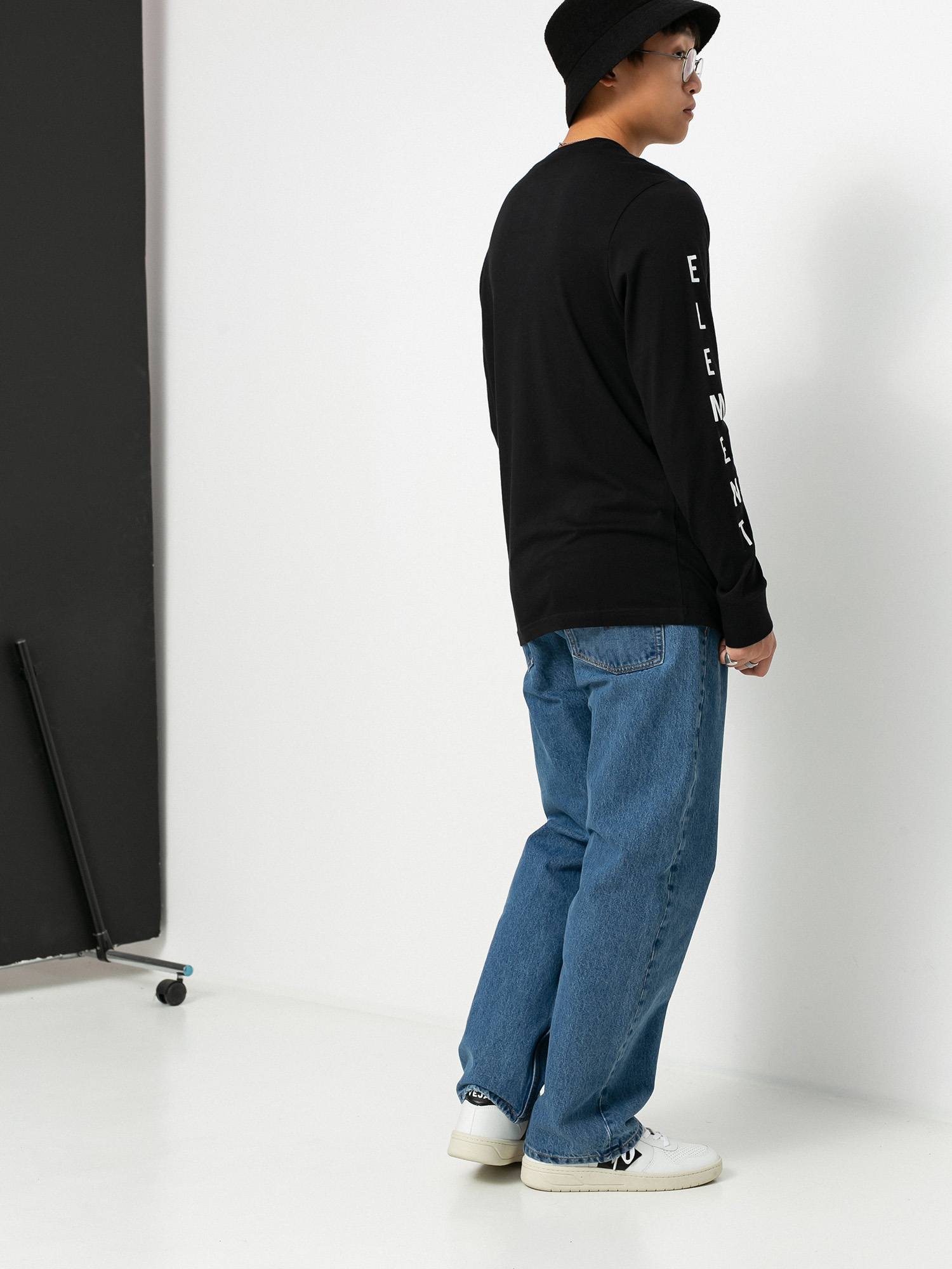 Longsleeve Element Karlov (flint black)