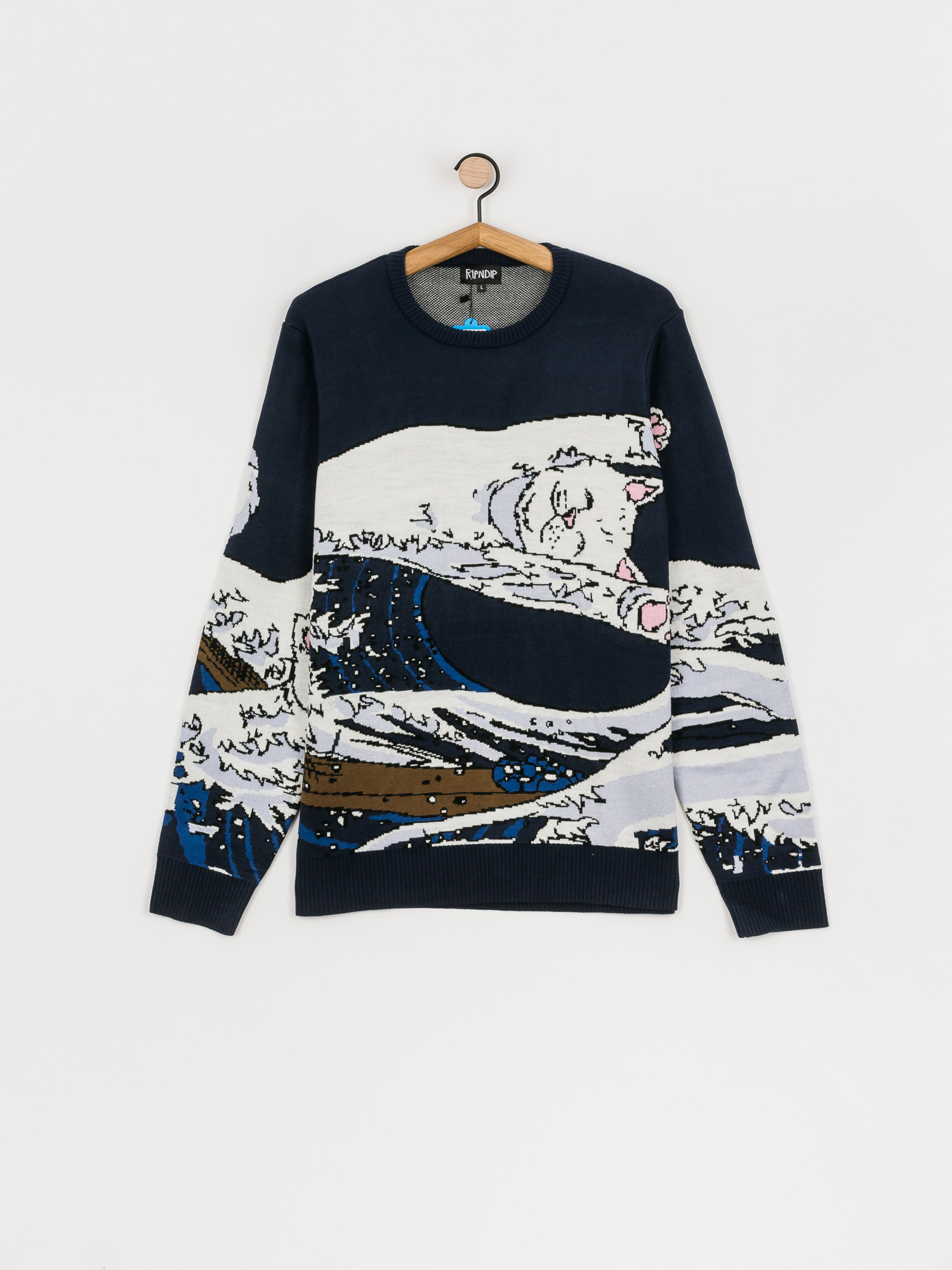 Sweter RipNDip Great Wave (navy)