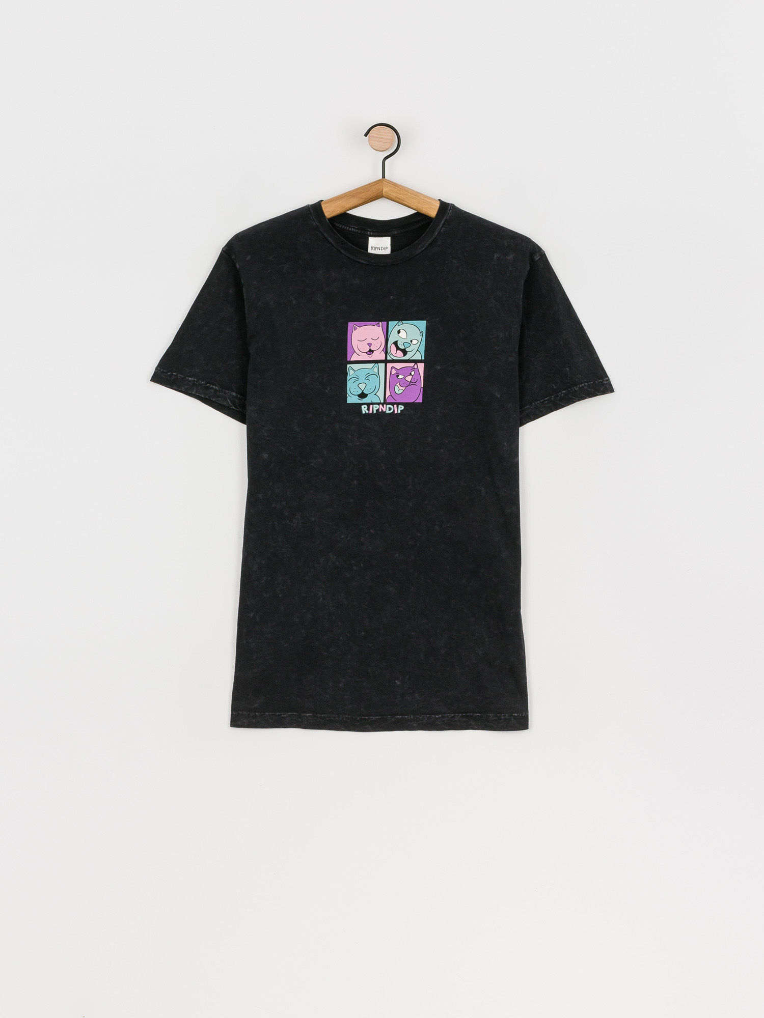 T-shirt RipNDip Pop Nerm (black mineral wash)