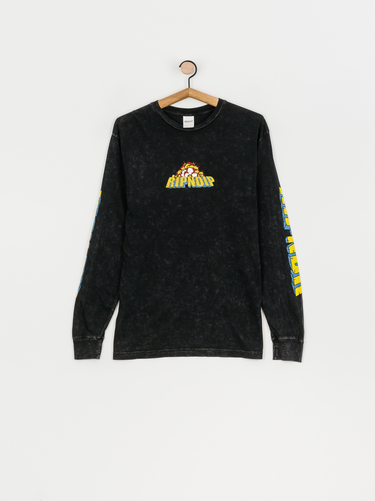 Longsleeve RipNDip Nermzilla (black mineral wash)