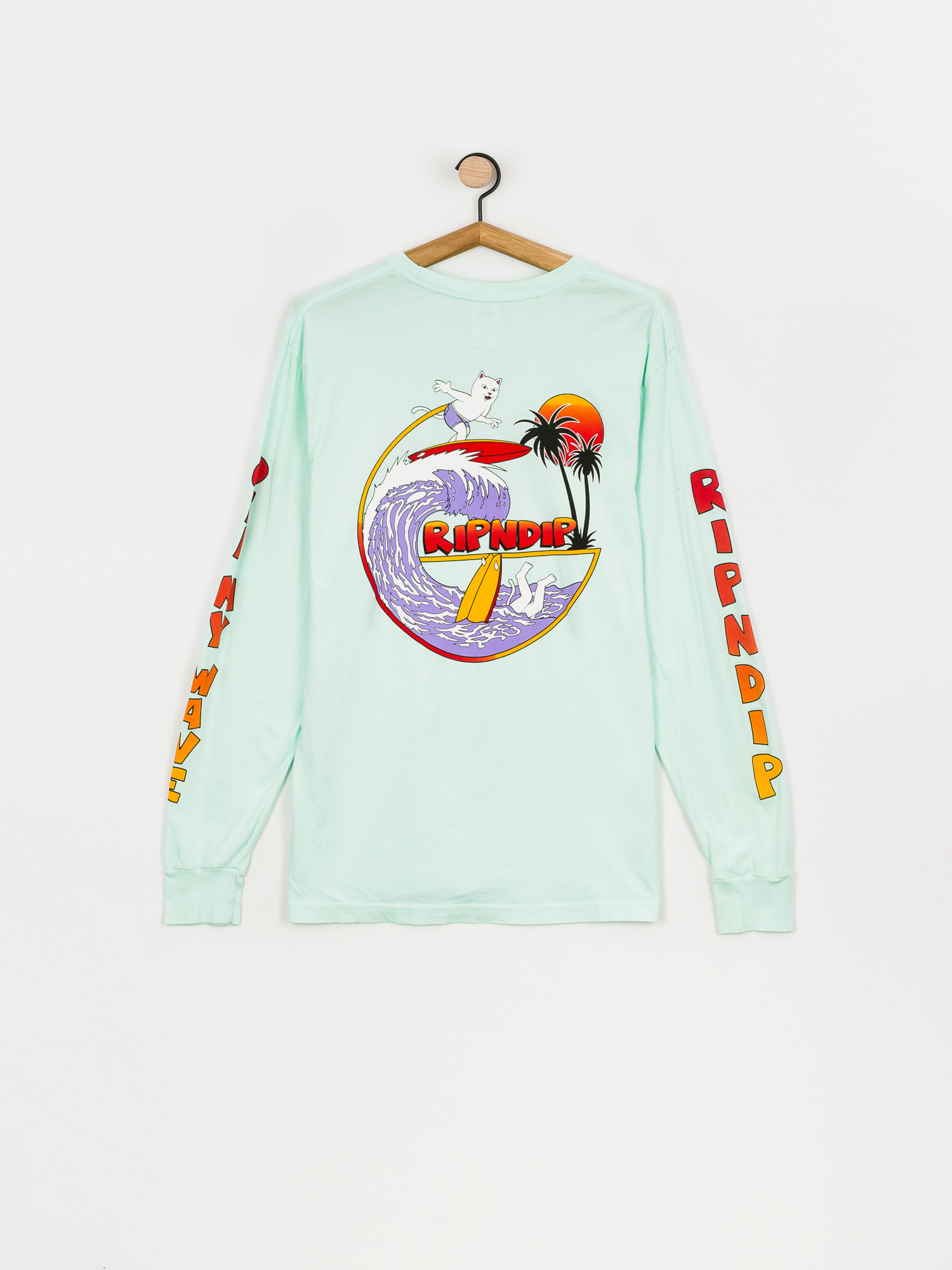 Longsleeve RipNDip Off My Wave (aqua)
