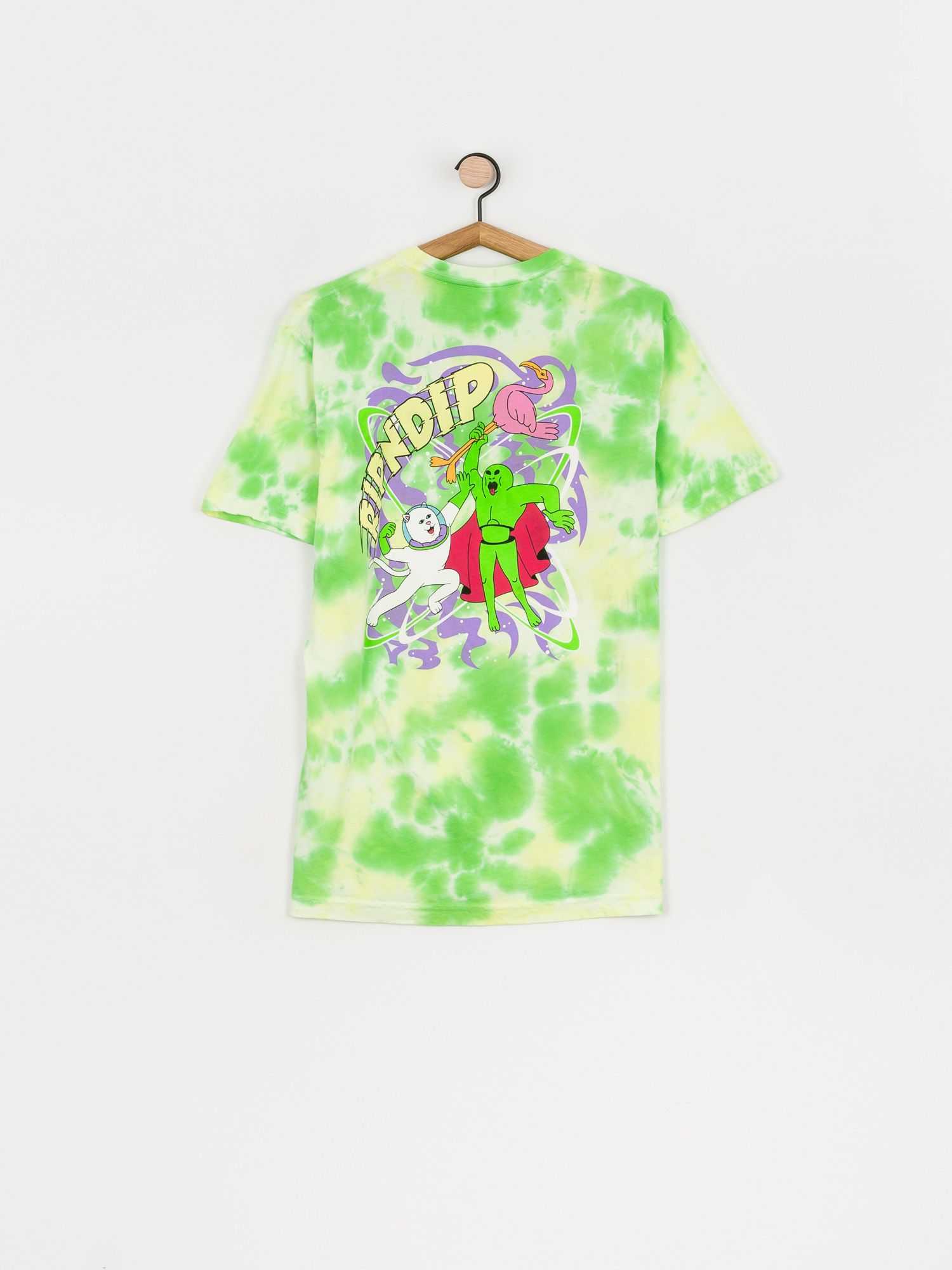 T-shirt RipNDip Astronomic (green lightning wash)