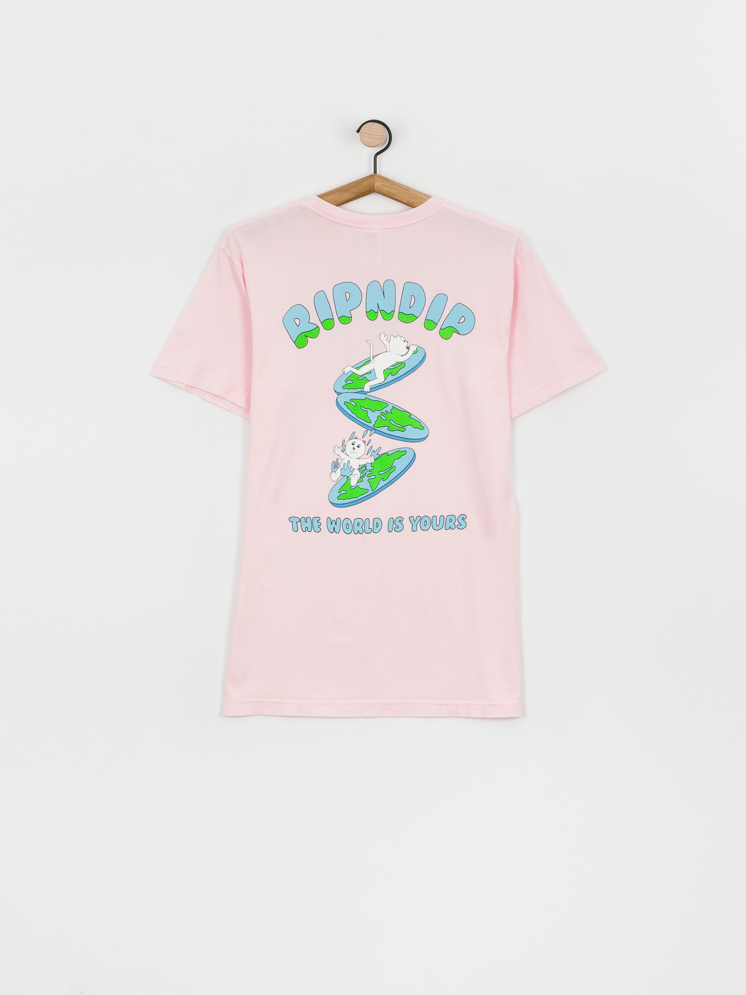 T-shirt RipNDip The World Is Yours (light pink)