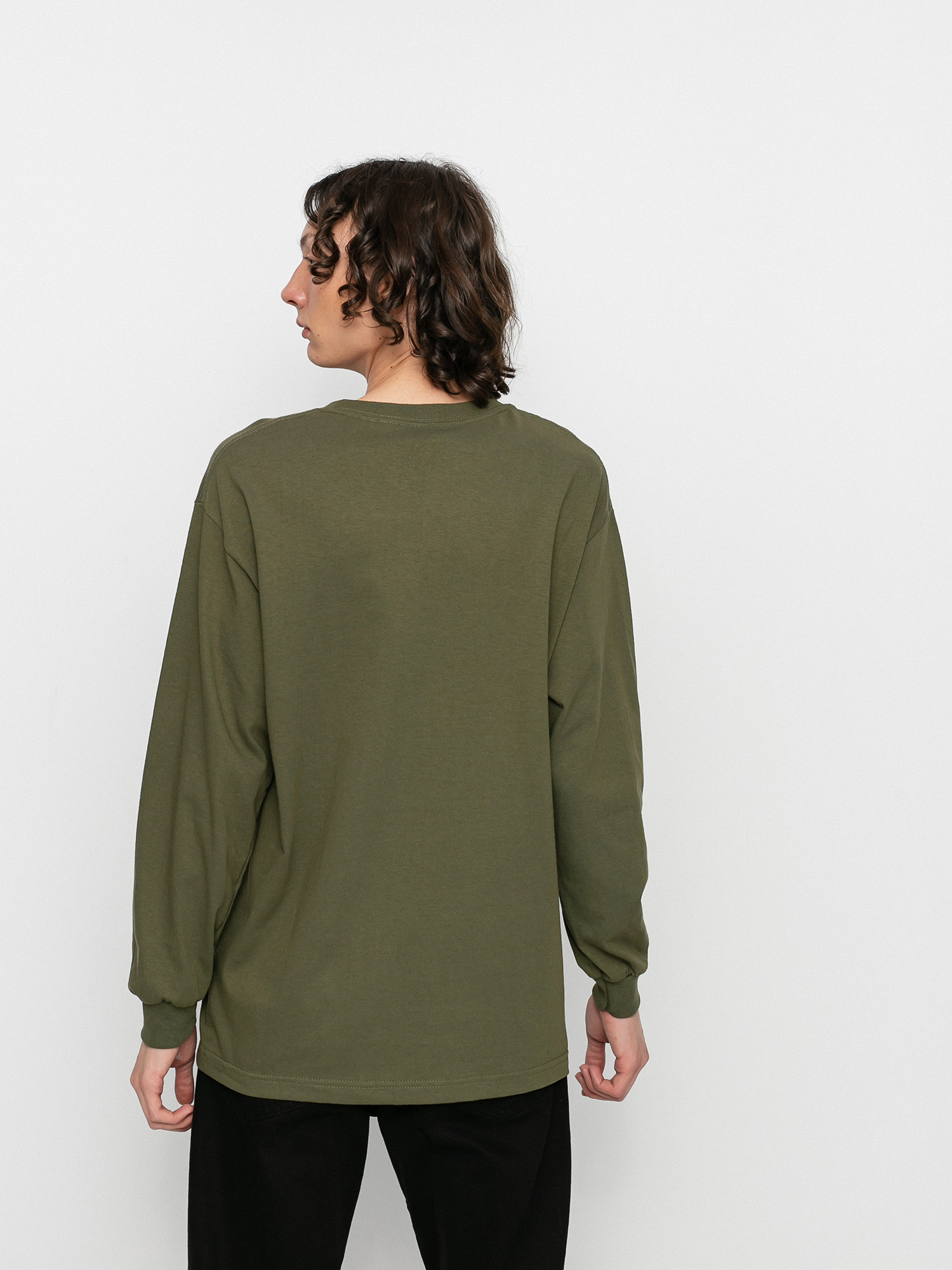 Longsleeve Emerica Logo Pocket (army)