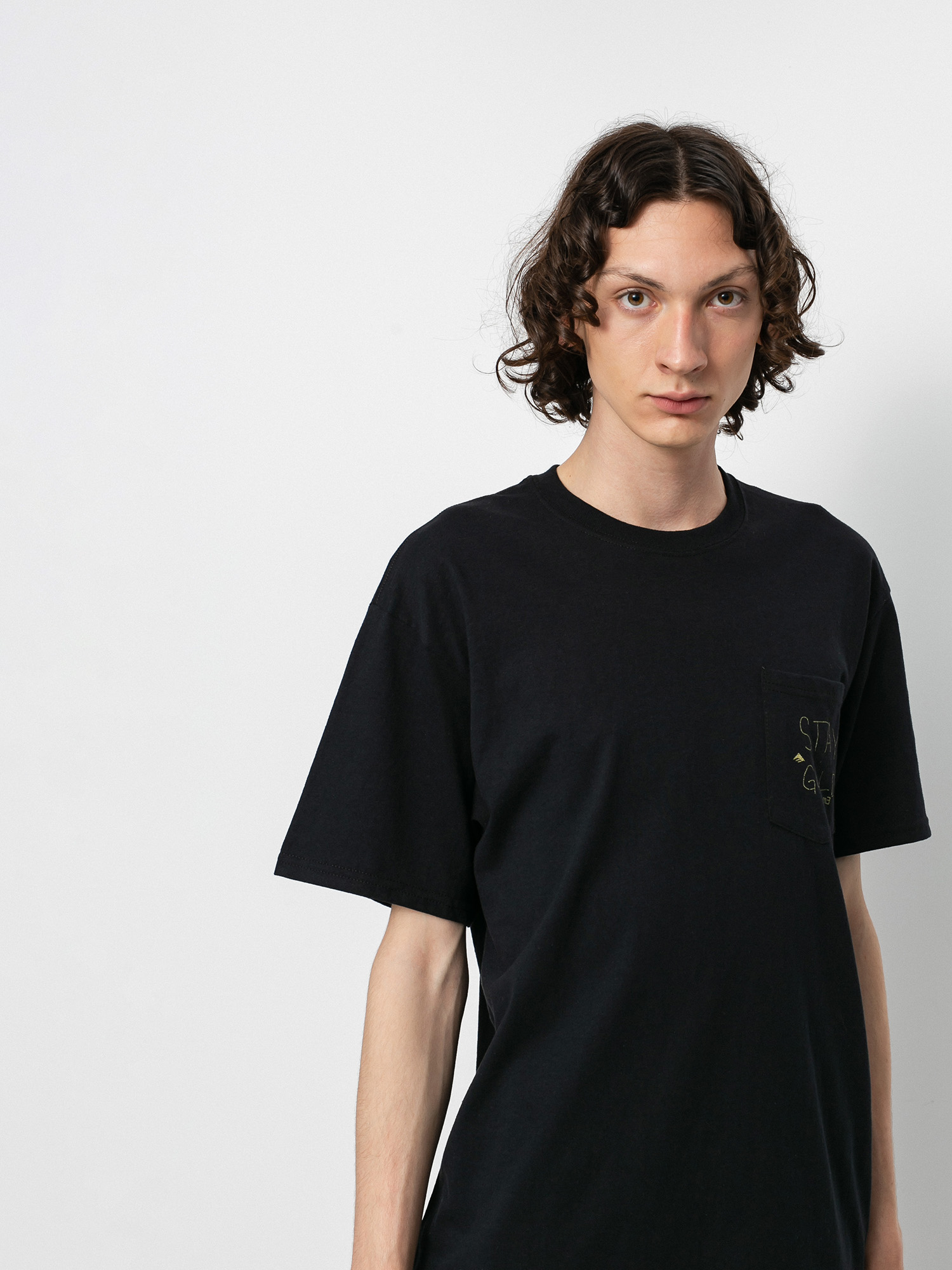 T-shirt Emerica Stay Gold Pocket (black)