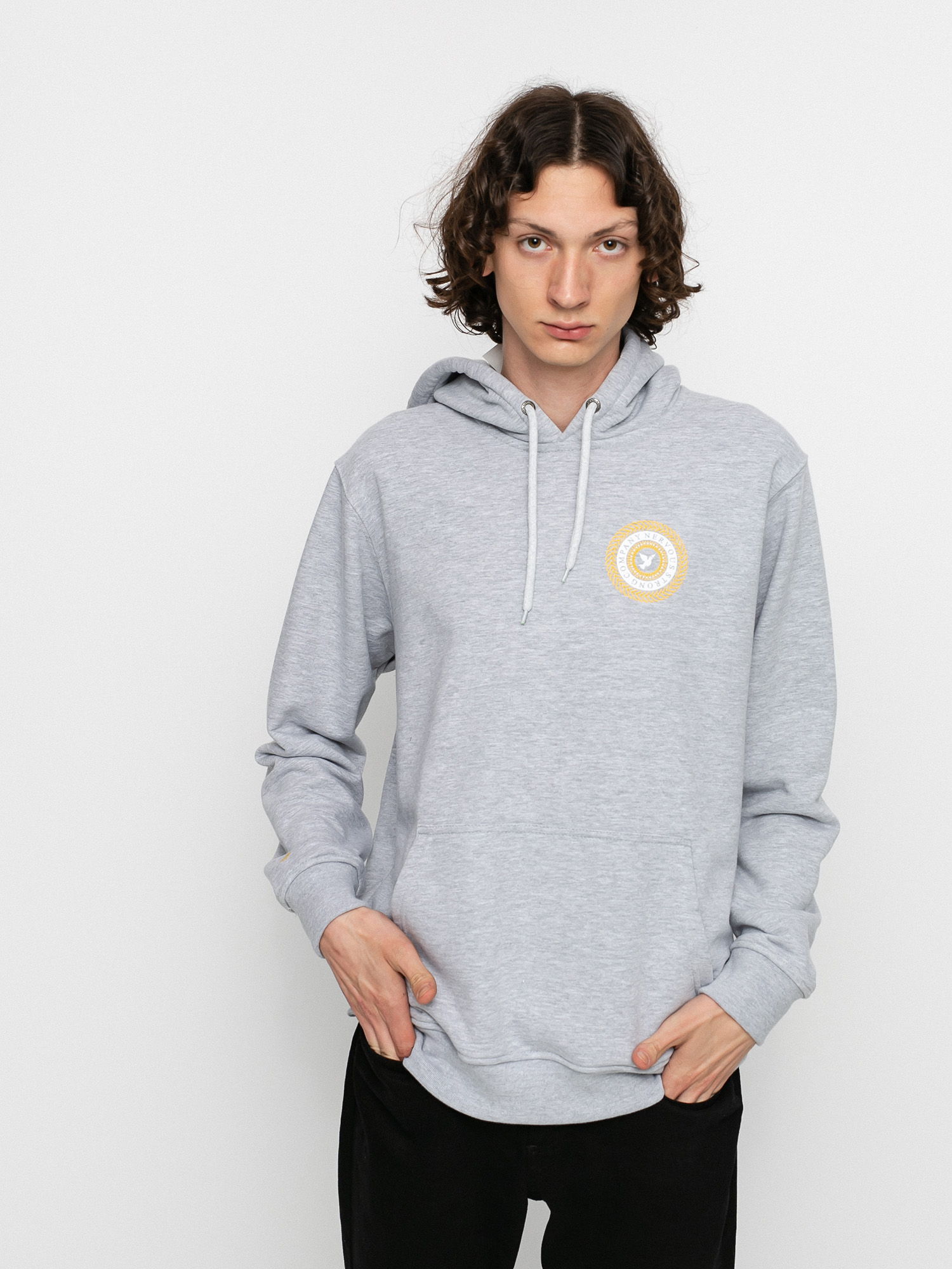 Bluza z kapturem Nervous Swirl HD (grey)