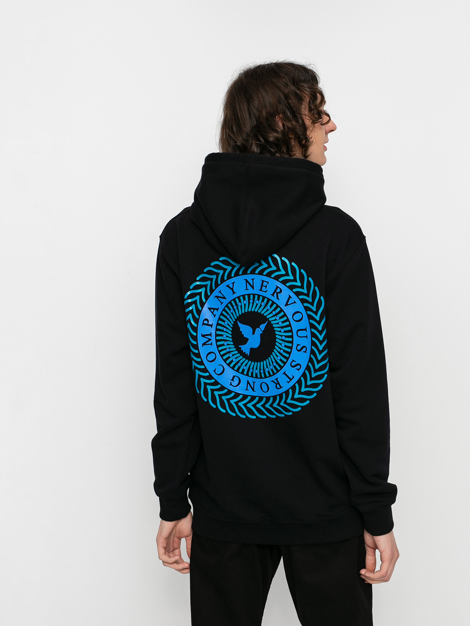 Bluza z kapturem Nervous Swirl HD (black)