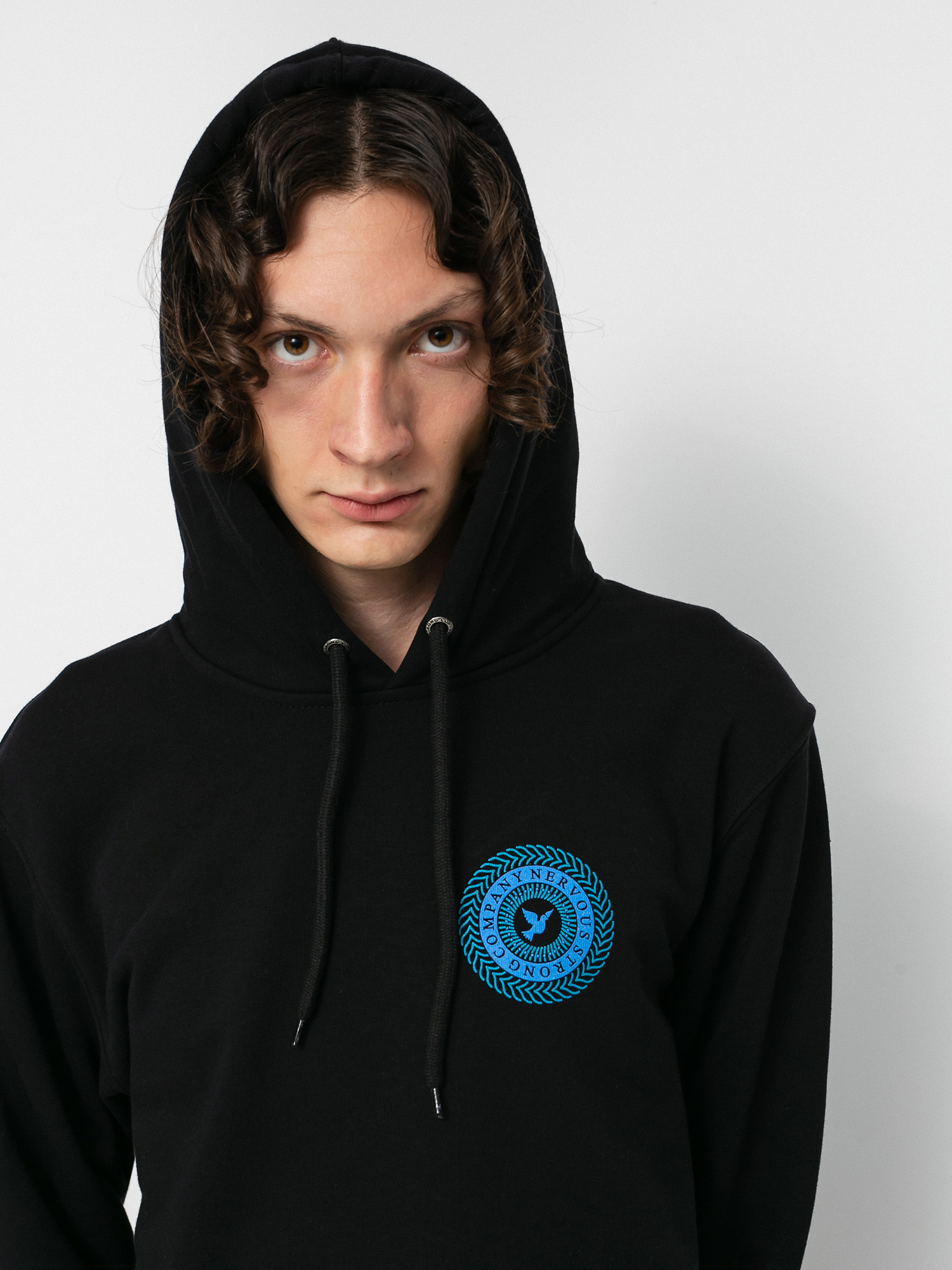 Bluza z kapturem Nervous Swirl HD (black)