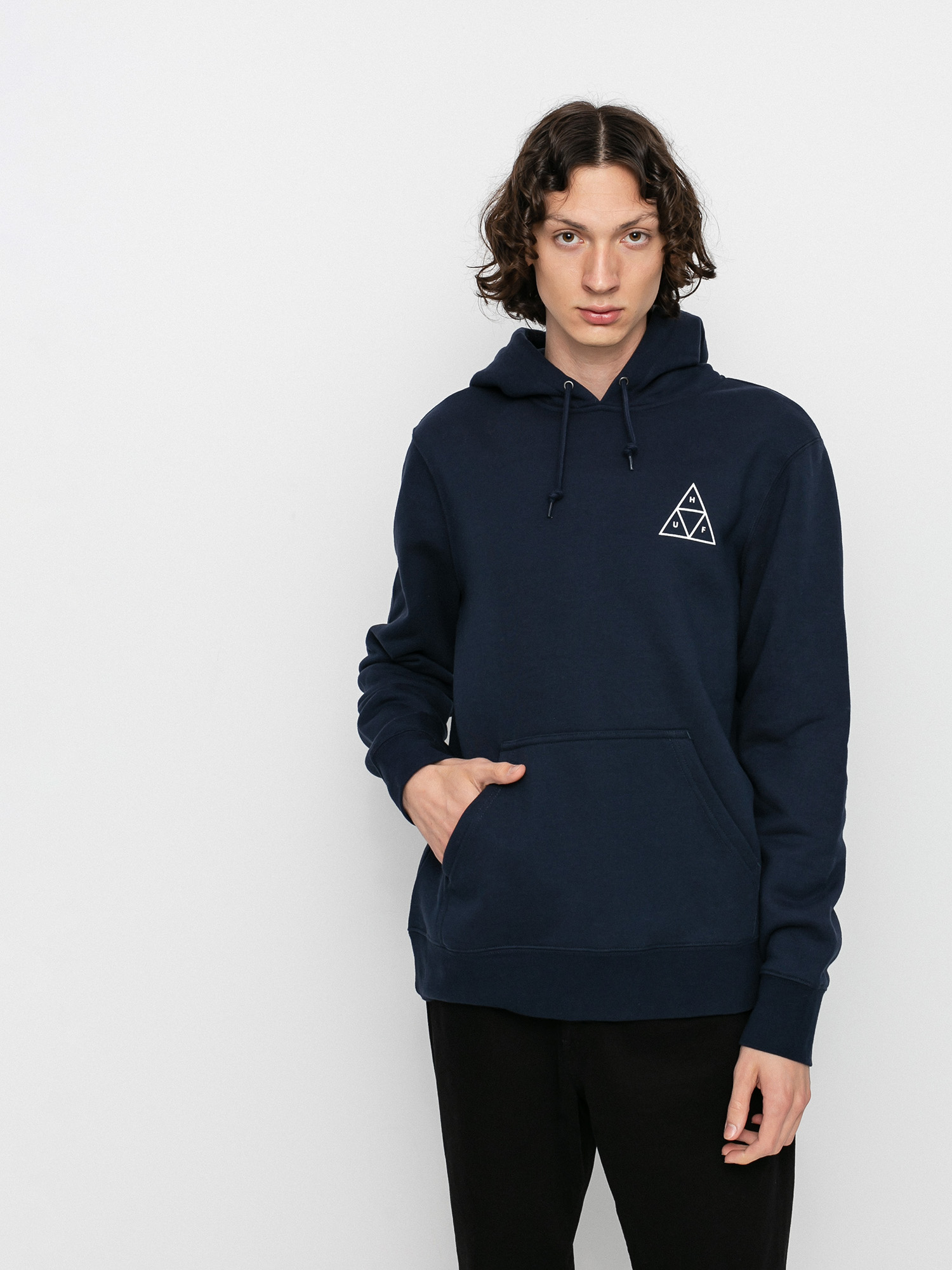 Bluza z kapturem HUF Essentials TT HD (navy blazer)