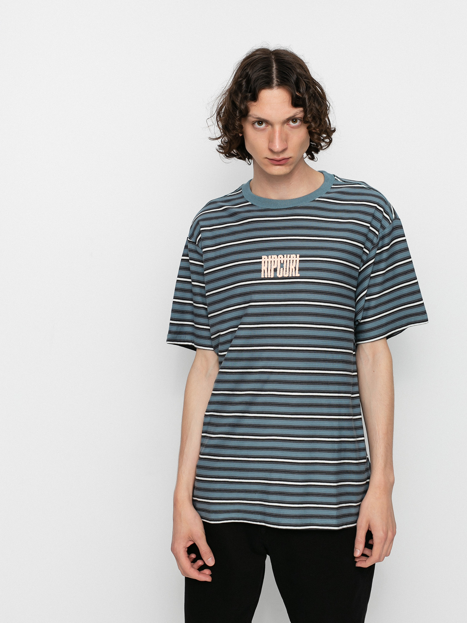 T-shirt Rip Curl Mind Wave Stripe (mid blue)
