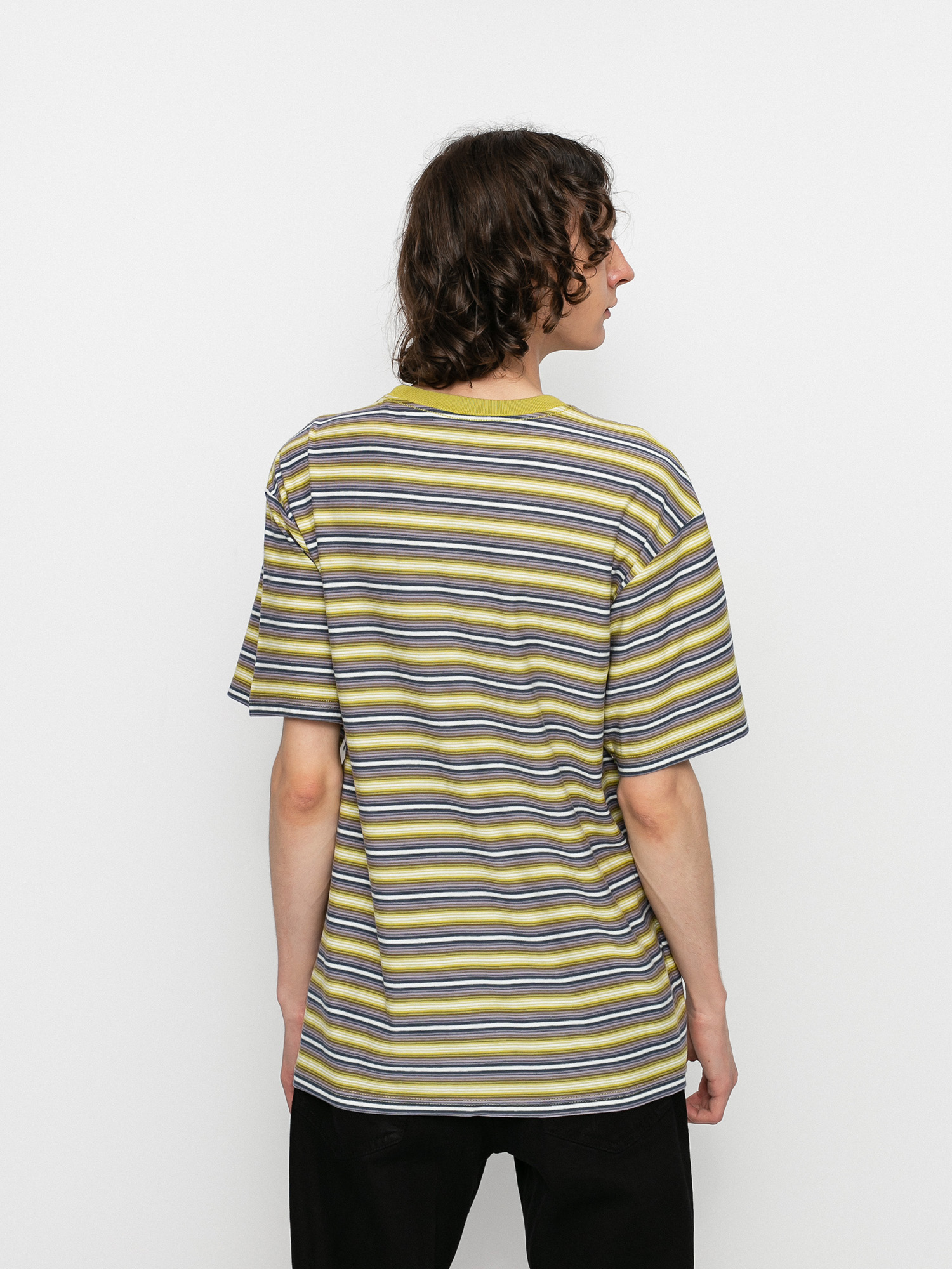 T-shirt Rip Curl Mind Wave Stripe (washed lime)