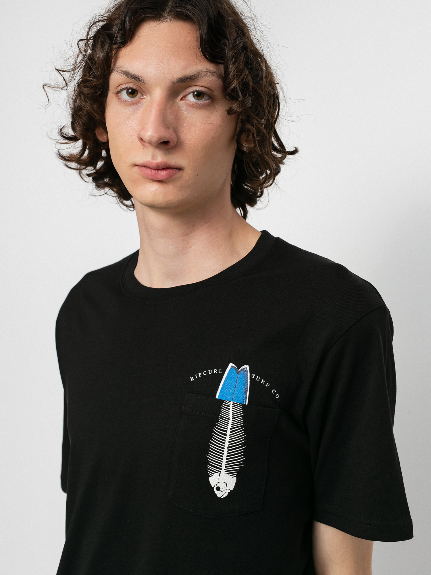 T-shirt Rip Curl In Da Pocket (black)