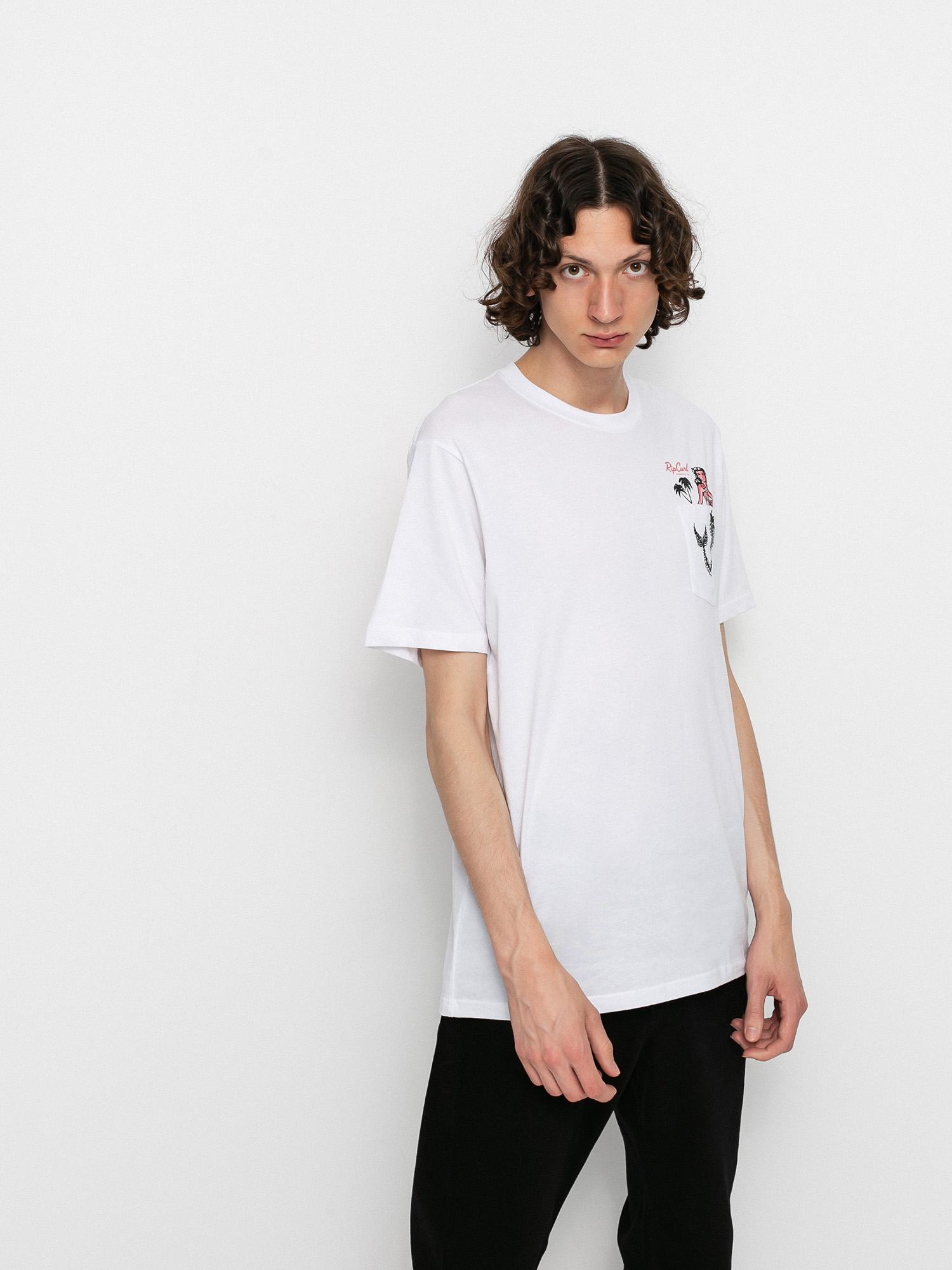 T-shirt Rip Curl In Da Pocket (white)