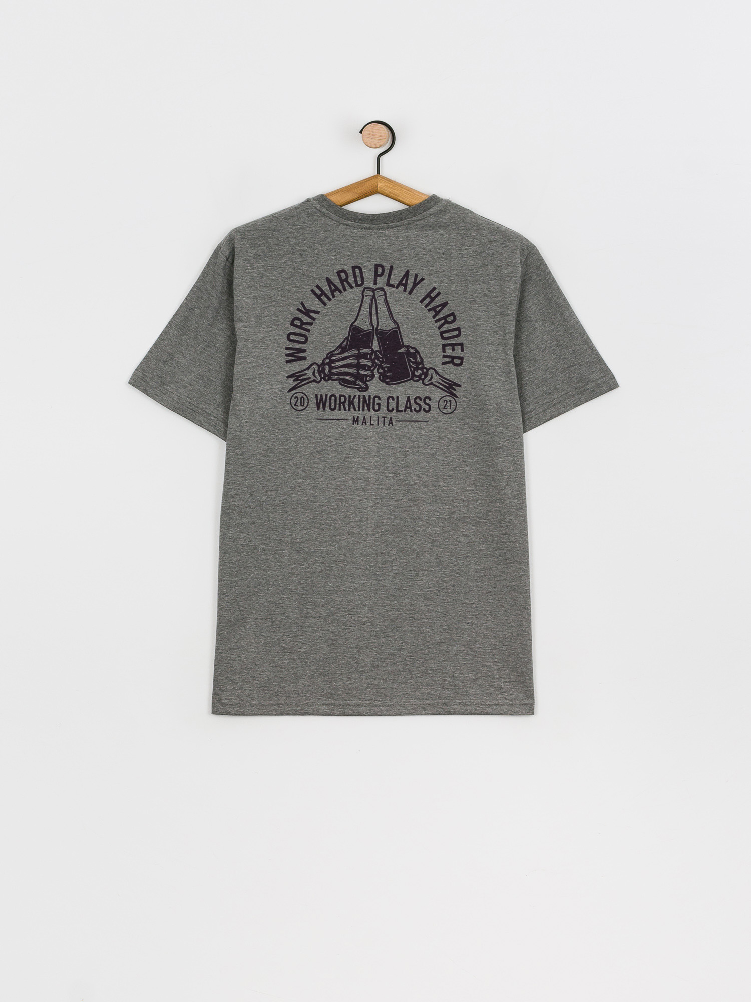 T-shirt Malita Bottles (heather grey)
