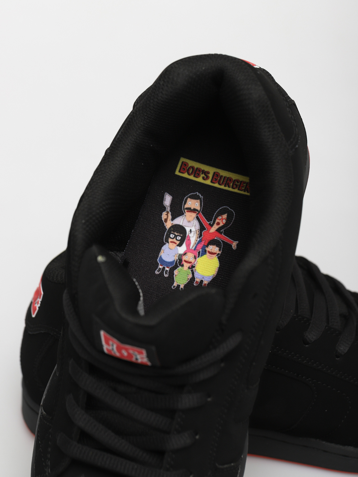Buty DC X BB Bobs Burgers Net (black/black/red)
