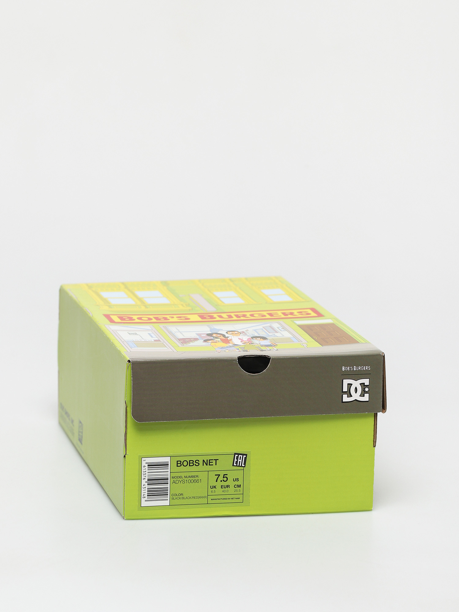 Buty DC X BB Bobs Burgers Net (black/black/red)