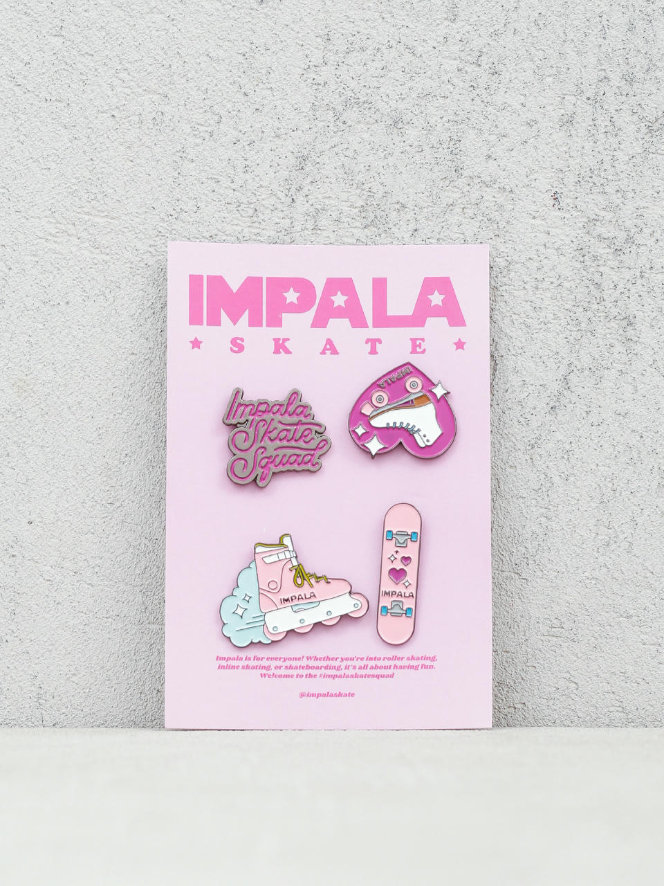 Piny Impala Skate Enamel Pin Pack (assorted)