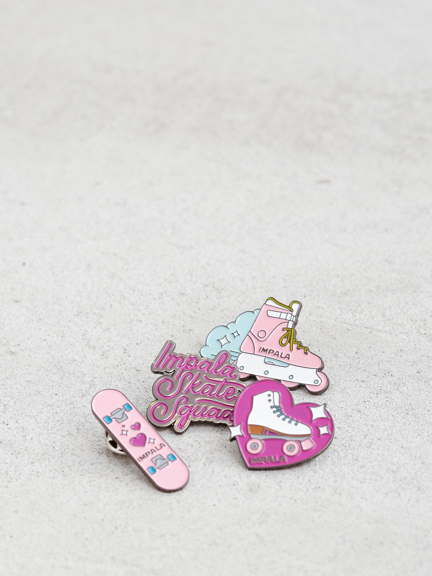 Piny Impala Skate Enamel Pin Pack (assorted)