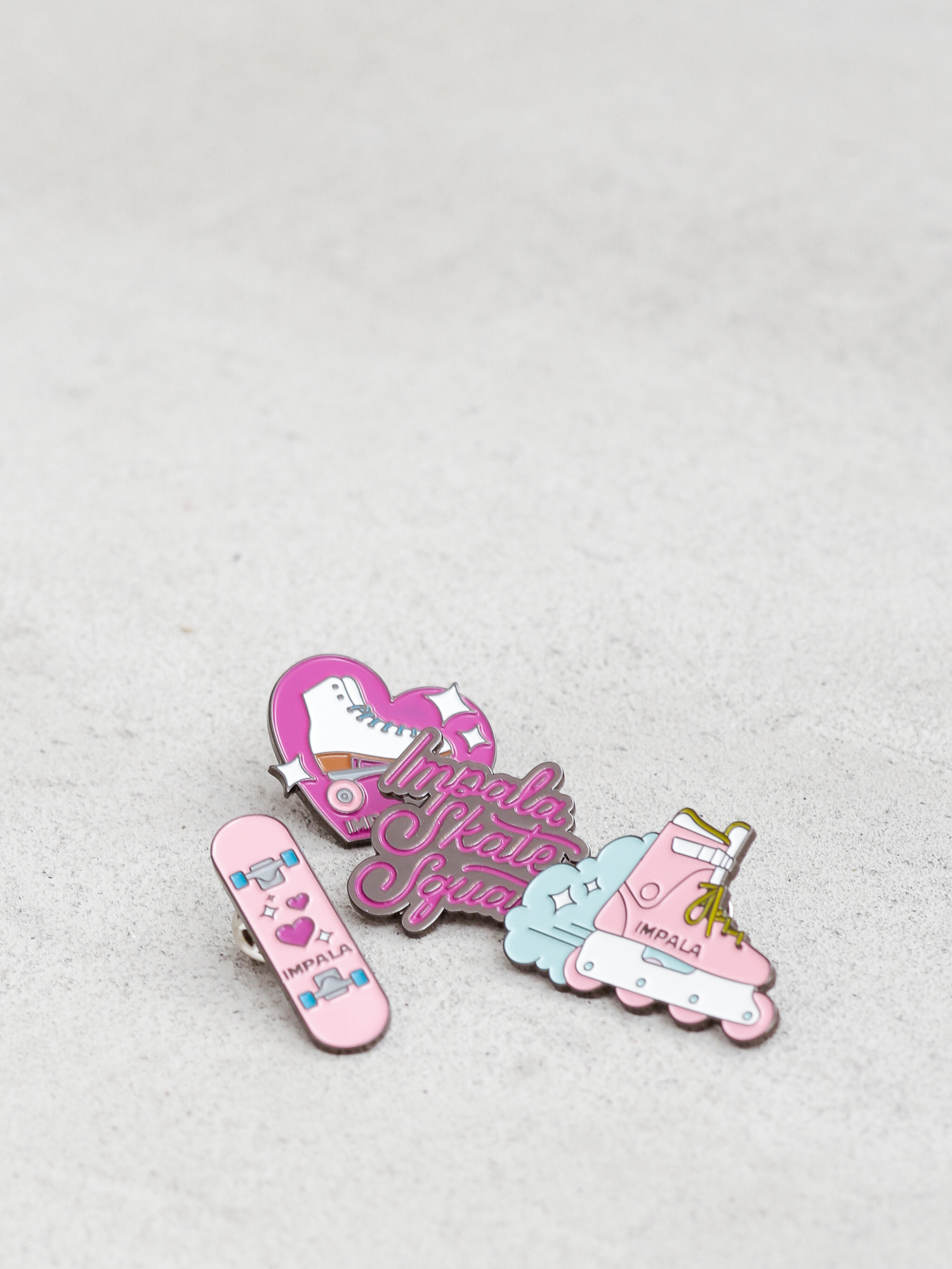 Piny Impala Skate Enamel Pin Pack (assorted)