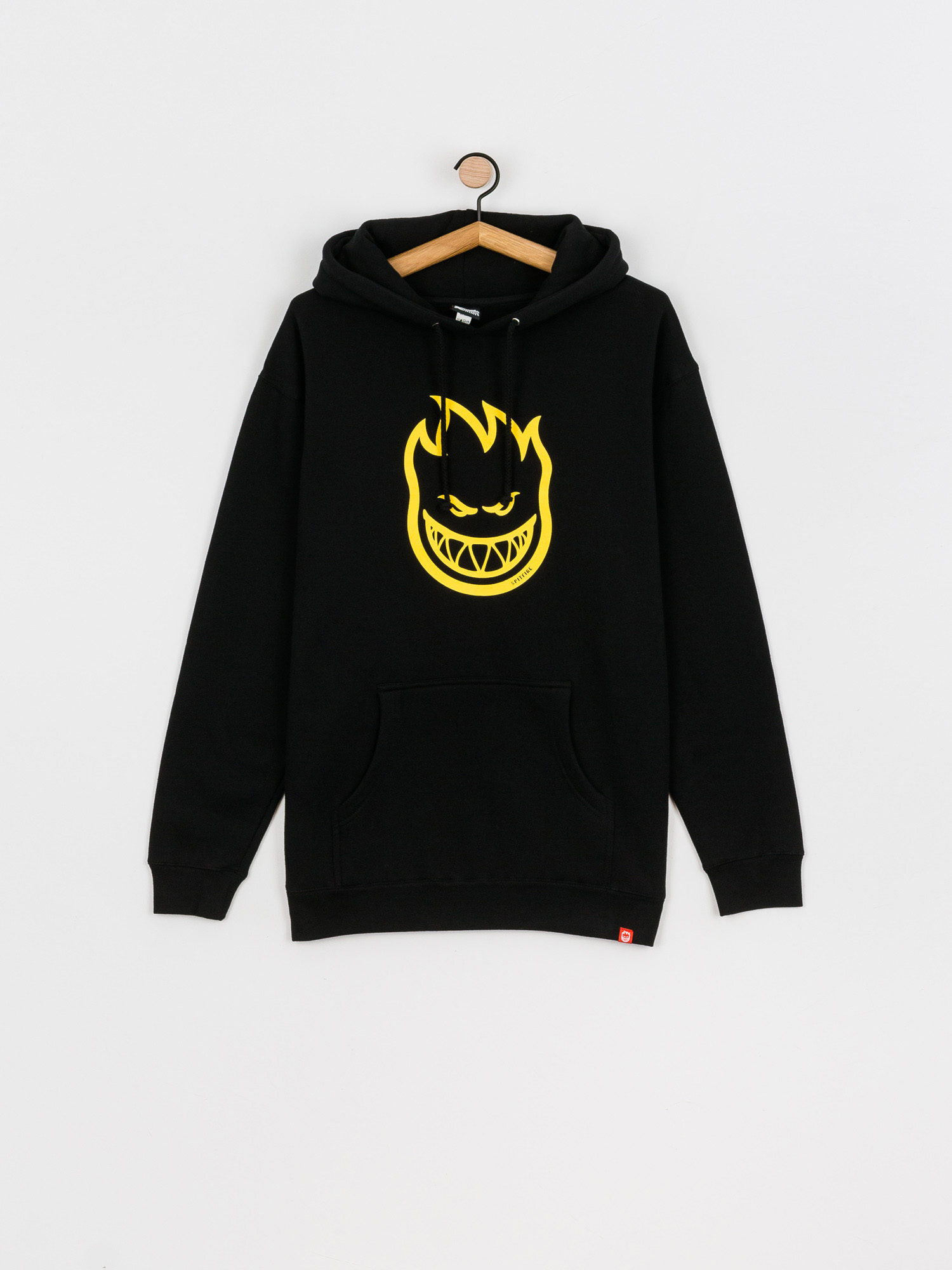 Bluza z kapturem Spitfire Big Head HD (black/yellow)