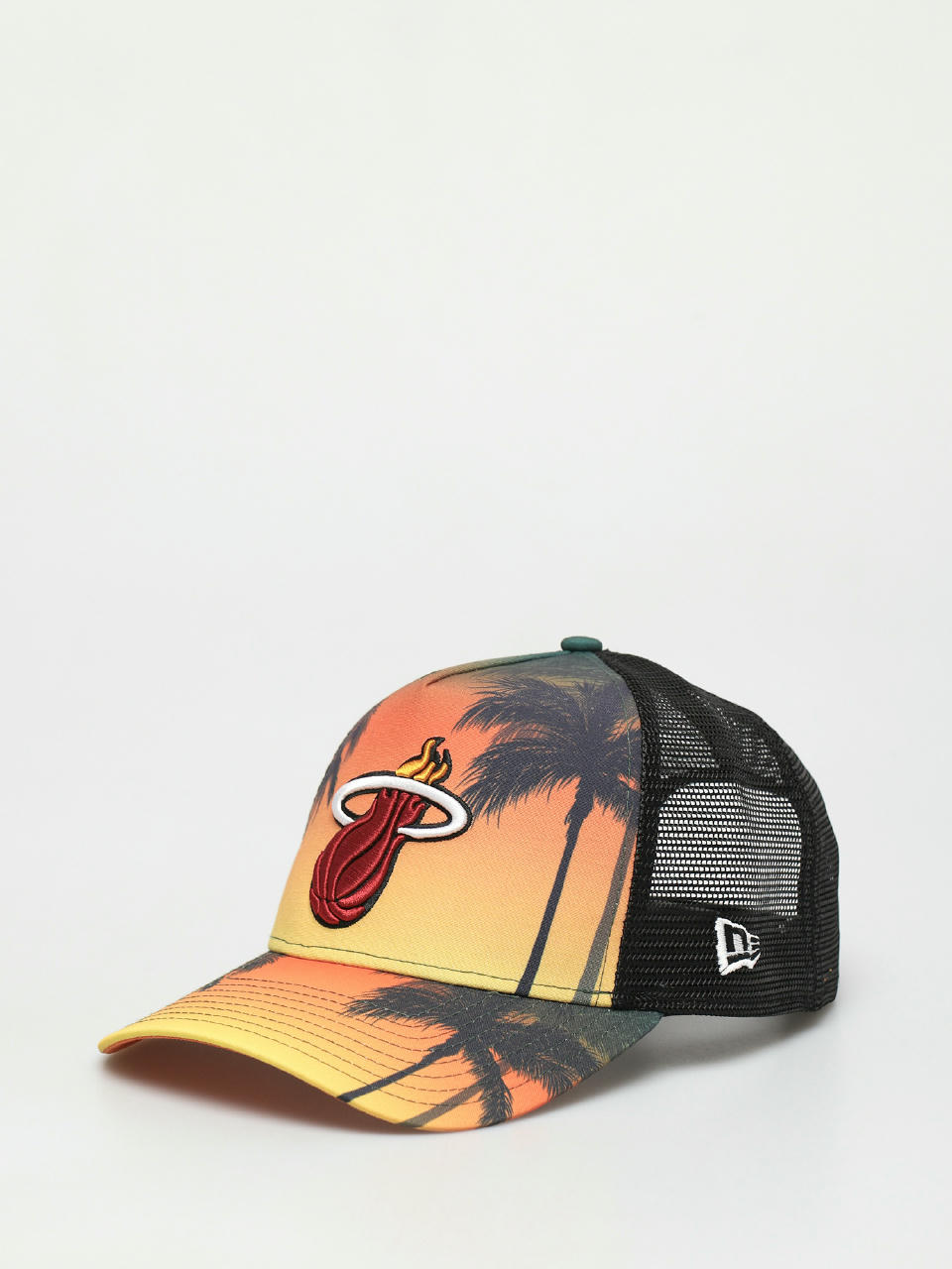 Czapka z daszkiem New Era Summer City Trucker Miami Heat (black)