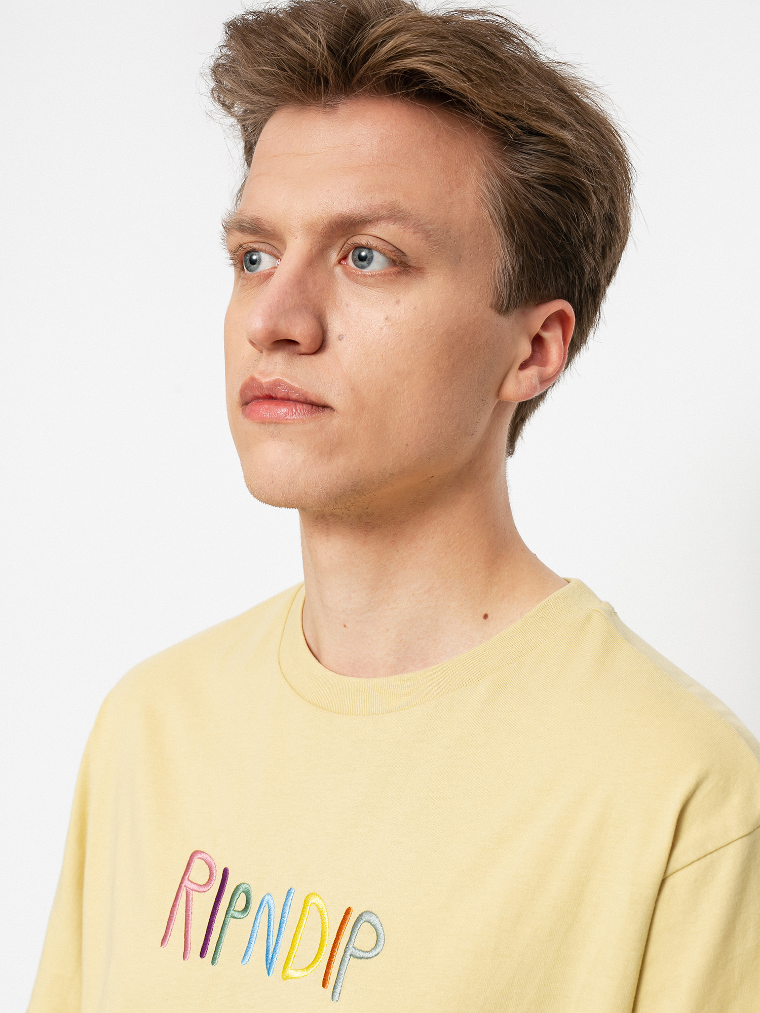 T-shirt RipNDip Embroidered Logo (tan)