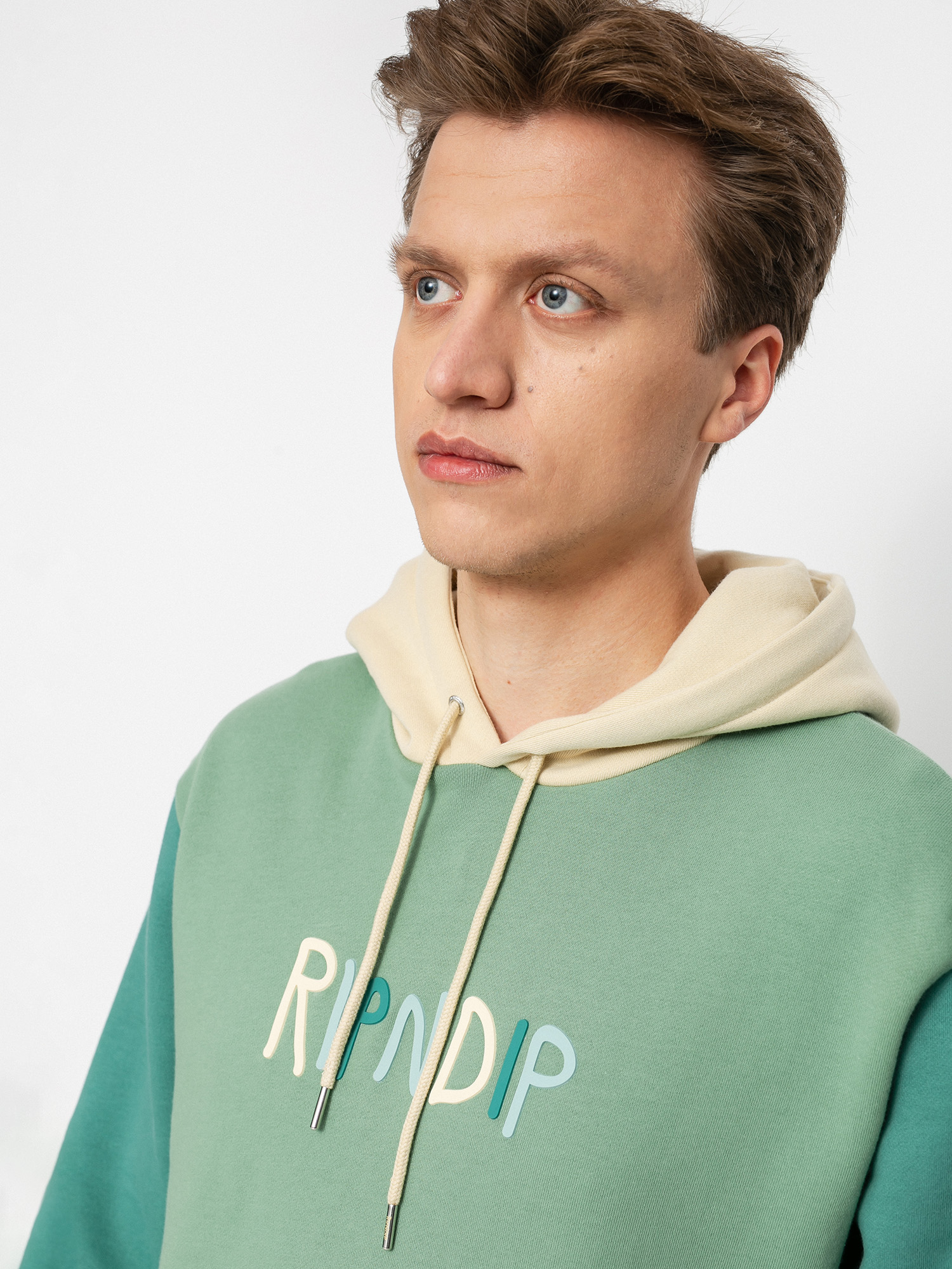 Bluza z kapturem RipNDip Color Block Rubber Logo HD (multi)