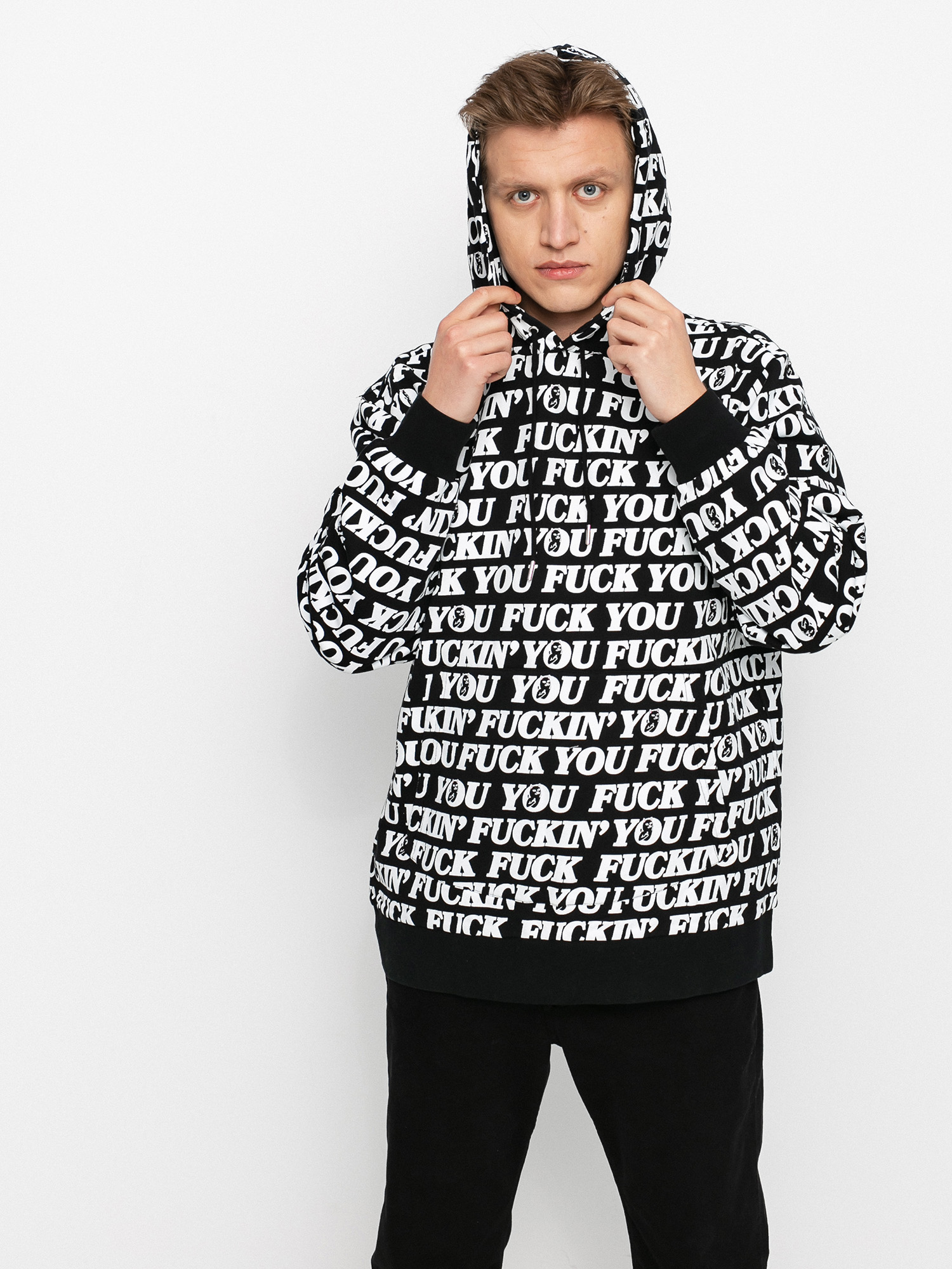 Bluza z kapturem RipNDip Fuck You HD (black)
