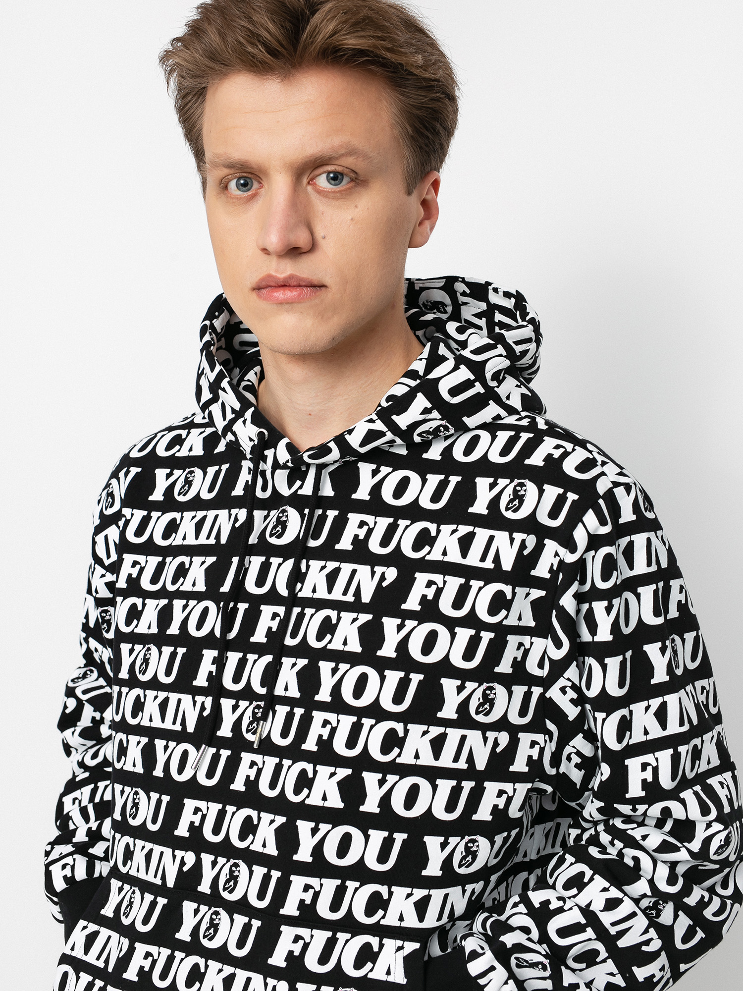 Bluza z kapturem RipNDip Fuck You HD (black)