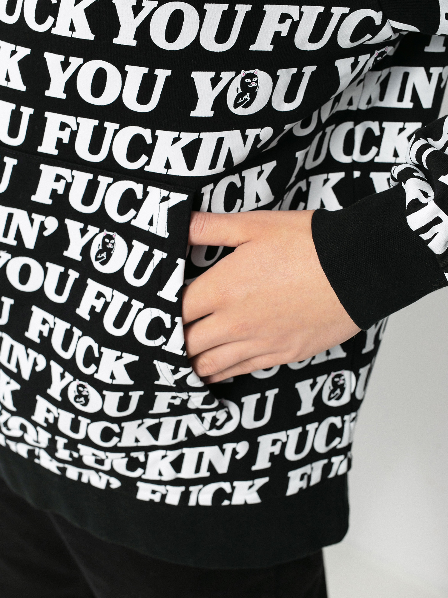 Bluza z kapturem RipNDip Fuck You HD (black)
