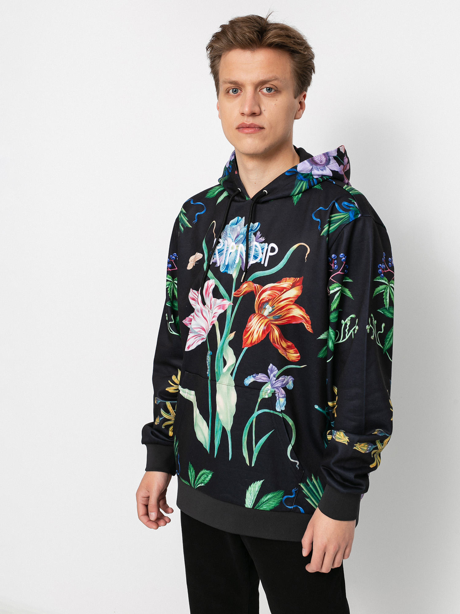 Bluza z kapturem RipNDip Green House HD (black)