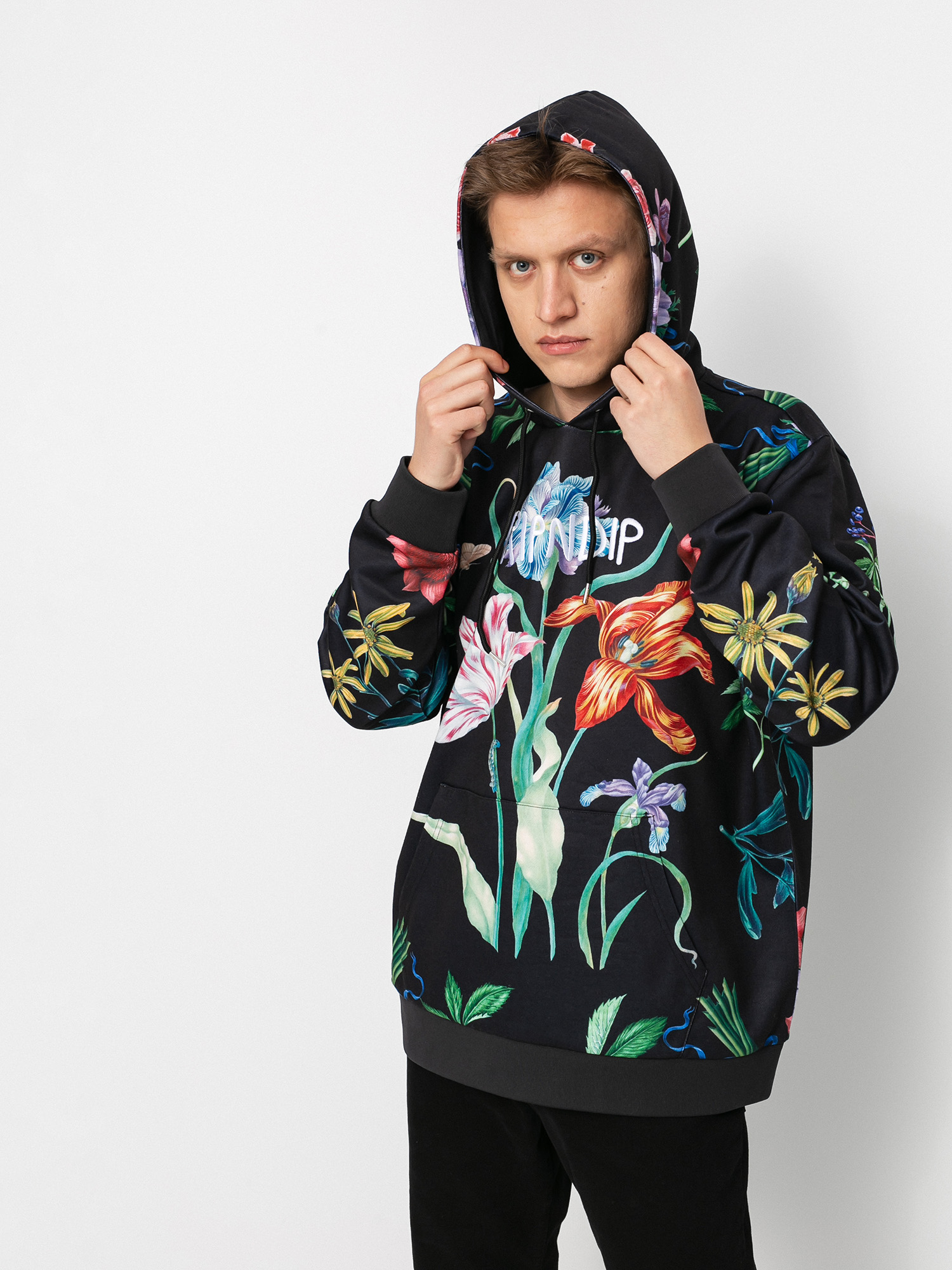 Bluza z kapturem RipNDip Green House HD (black)