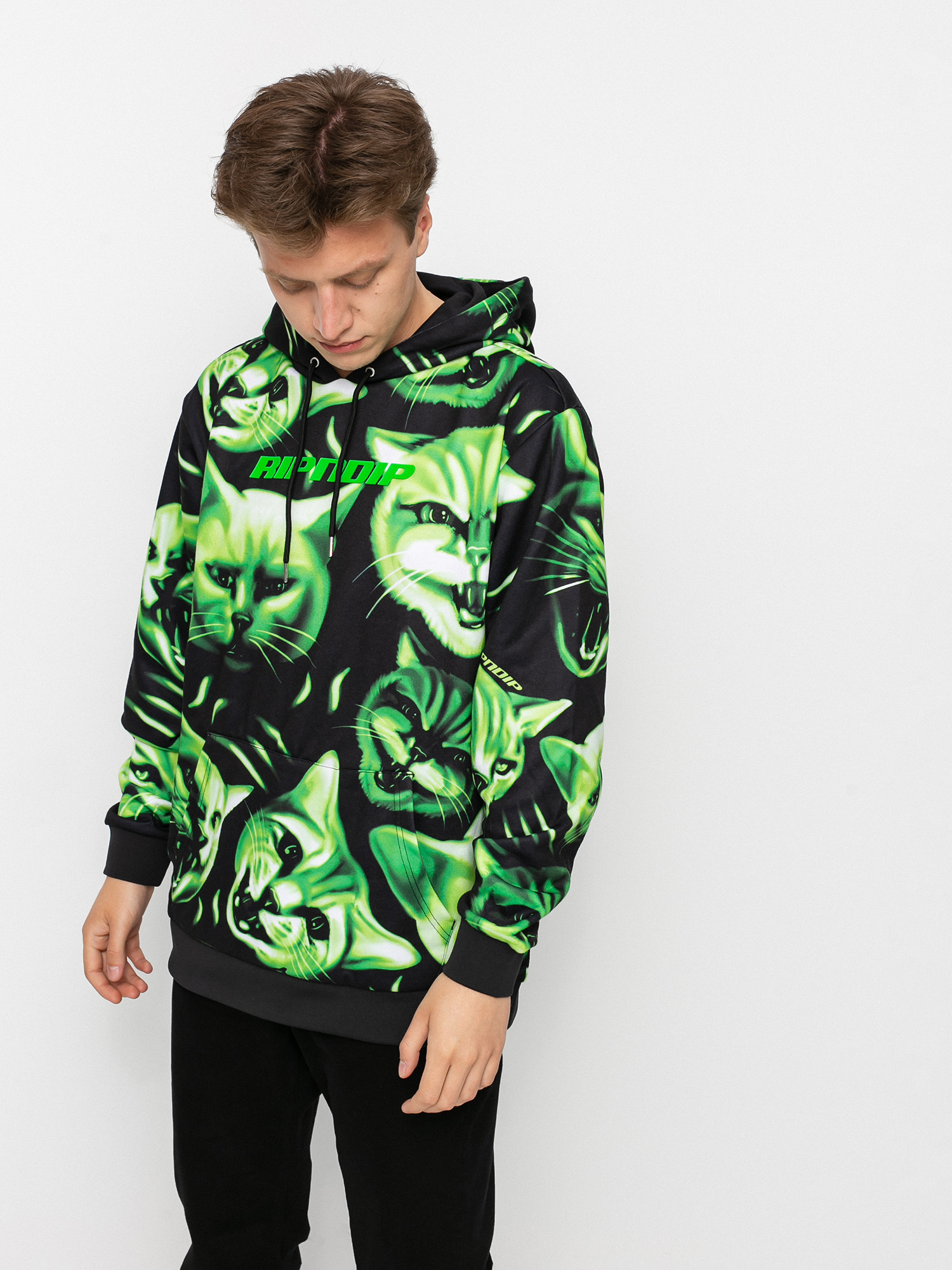 Bluza z kapturem RipNDip Neon Nerm HD (black)