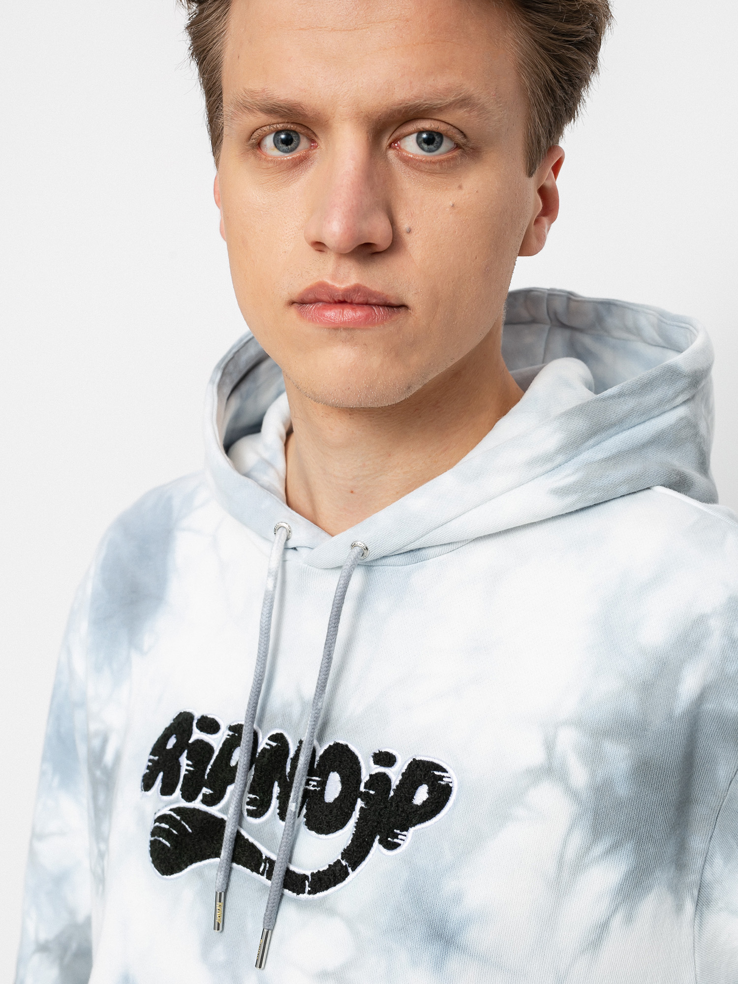 Bluza z kapturem RipNDip Ripntail HD (grey lightning wash)