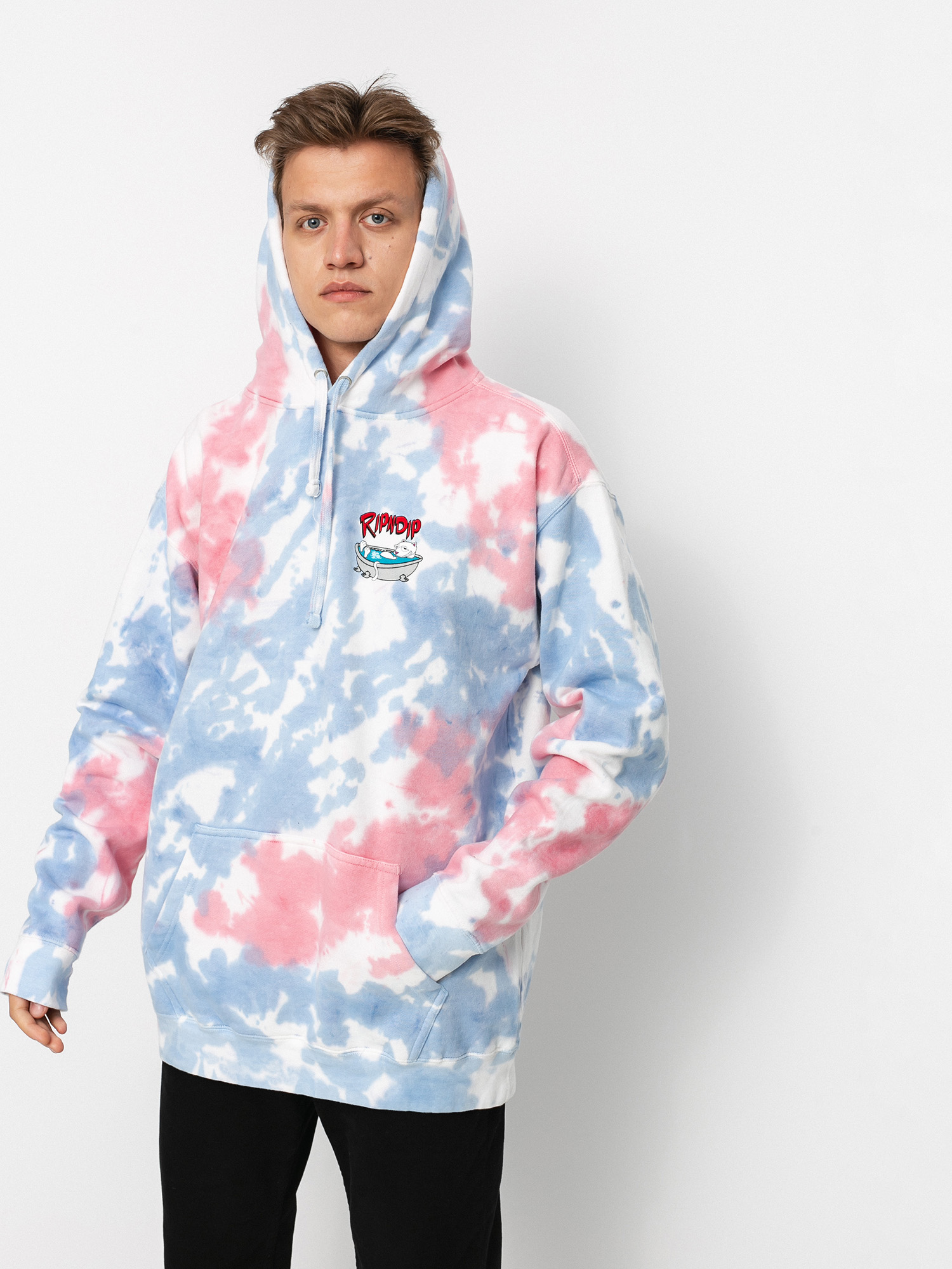 Bluza z kapturem RipNDip Bath Time HD (periwinkle & pink tie dye)