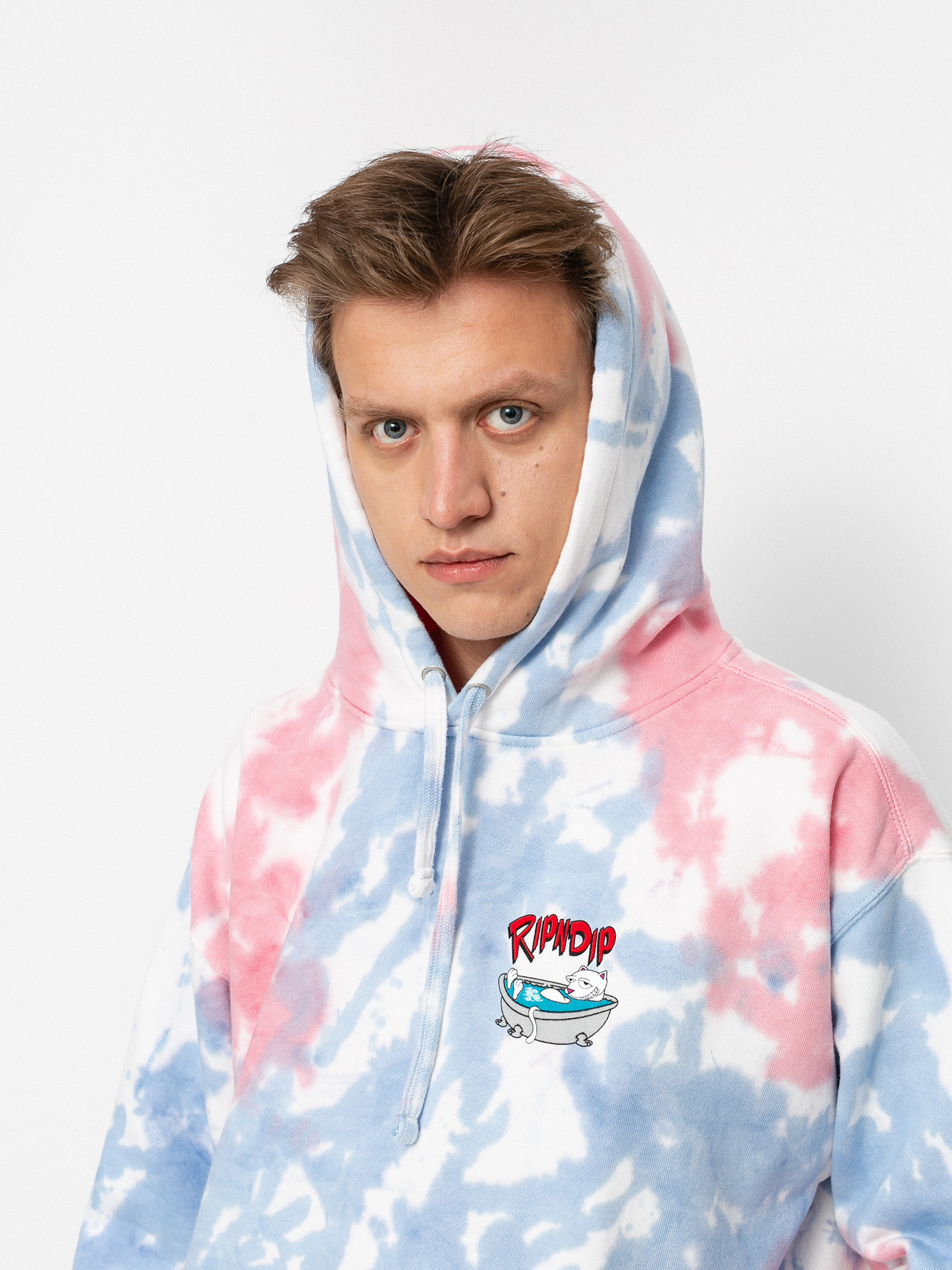Bluza z kapturem RipNDip Bath Time HD (periwinkle & pink tie dye)