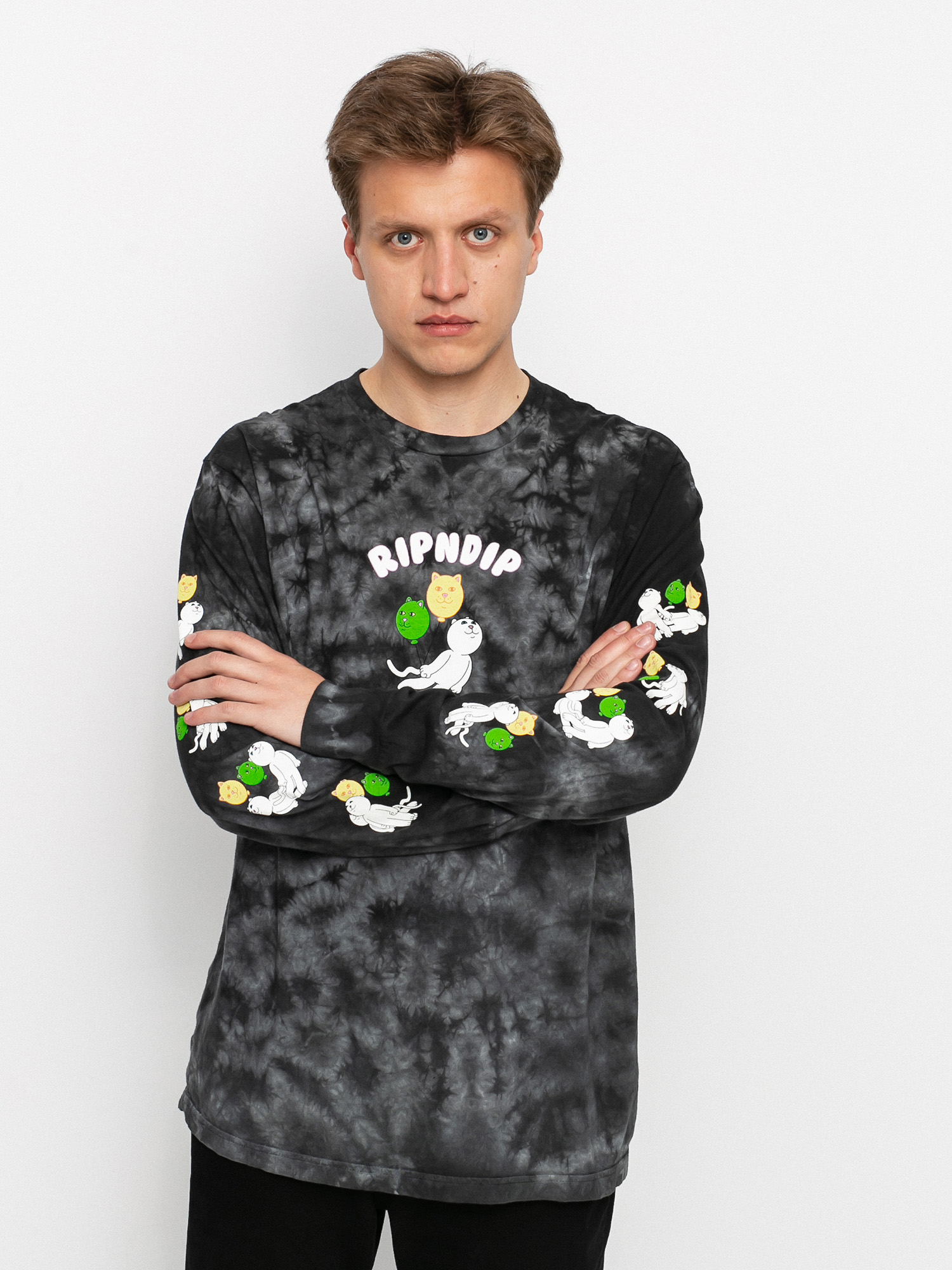 Longsleeve RipNDip Drifting Away (black mineral wash)