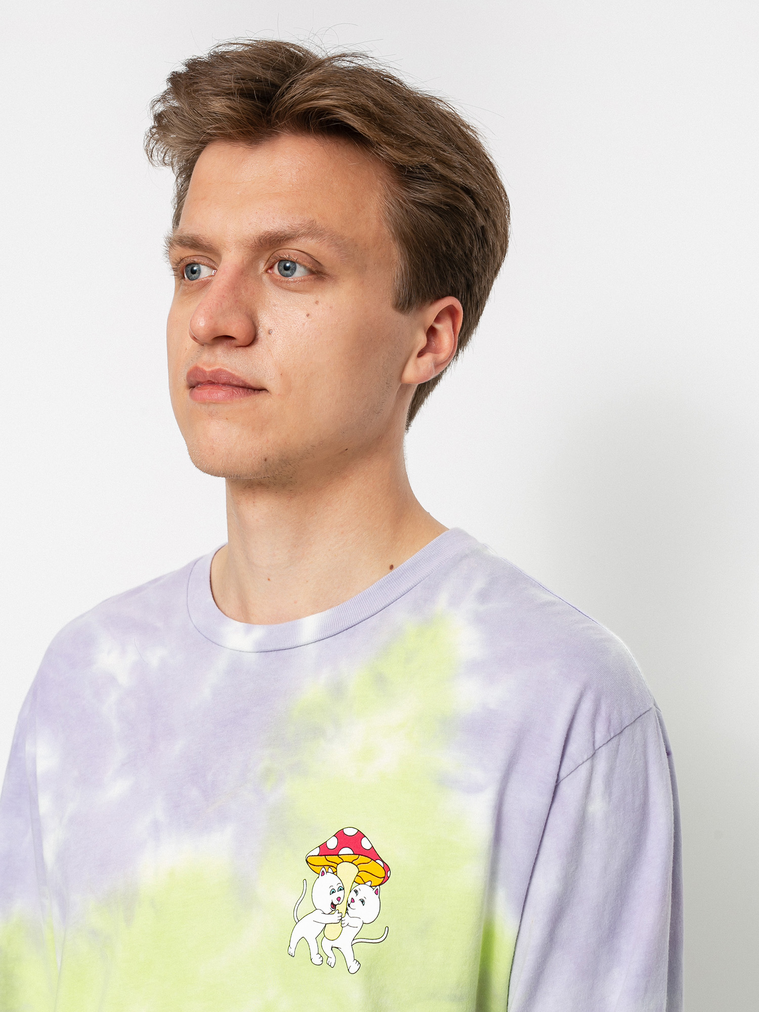 Longsleeve RipNDip Sharing is Caring (neon & lavender tie dye)