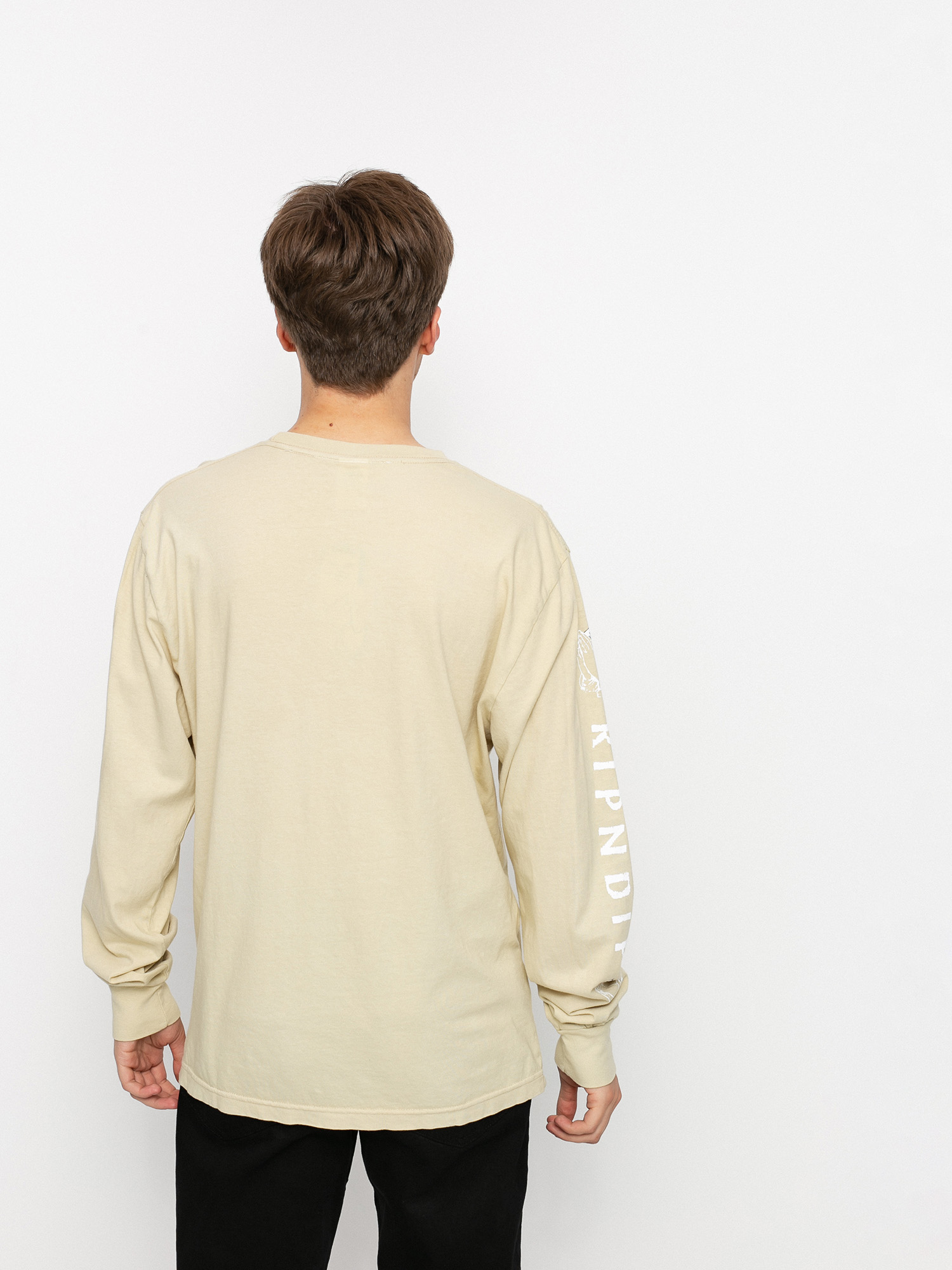 Longsleeve RipNDip Lord Nermal Pocket (tan)