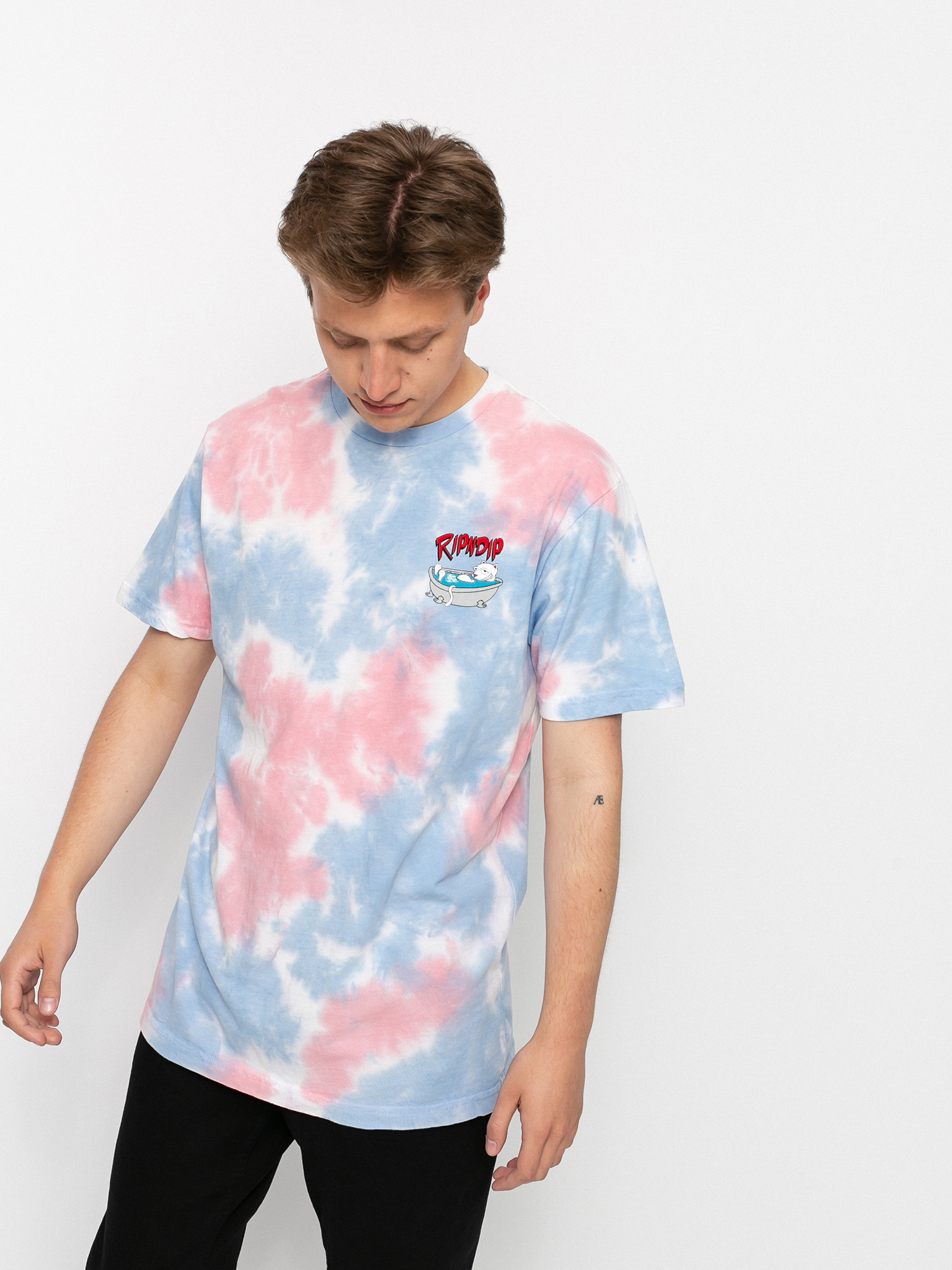 T-shirt RipNDip Bath Time (periwinkle & pink tie dye)