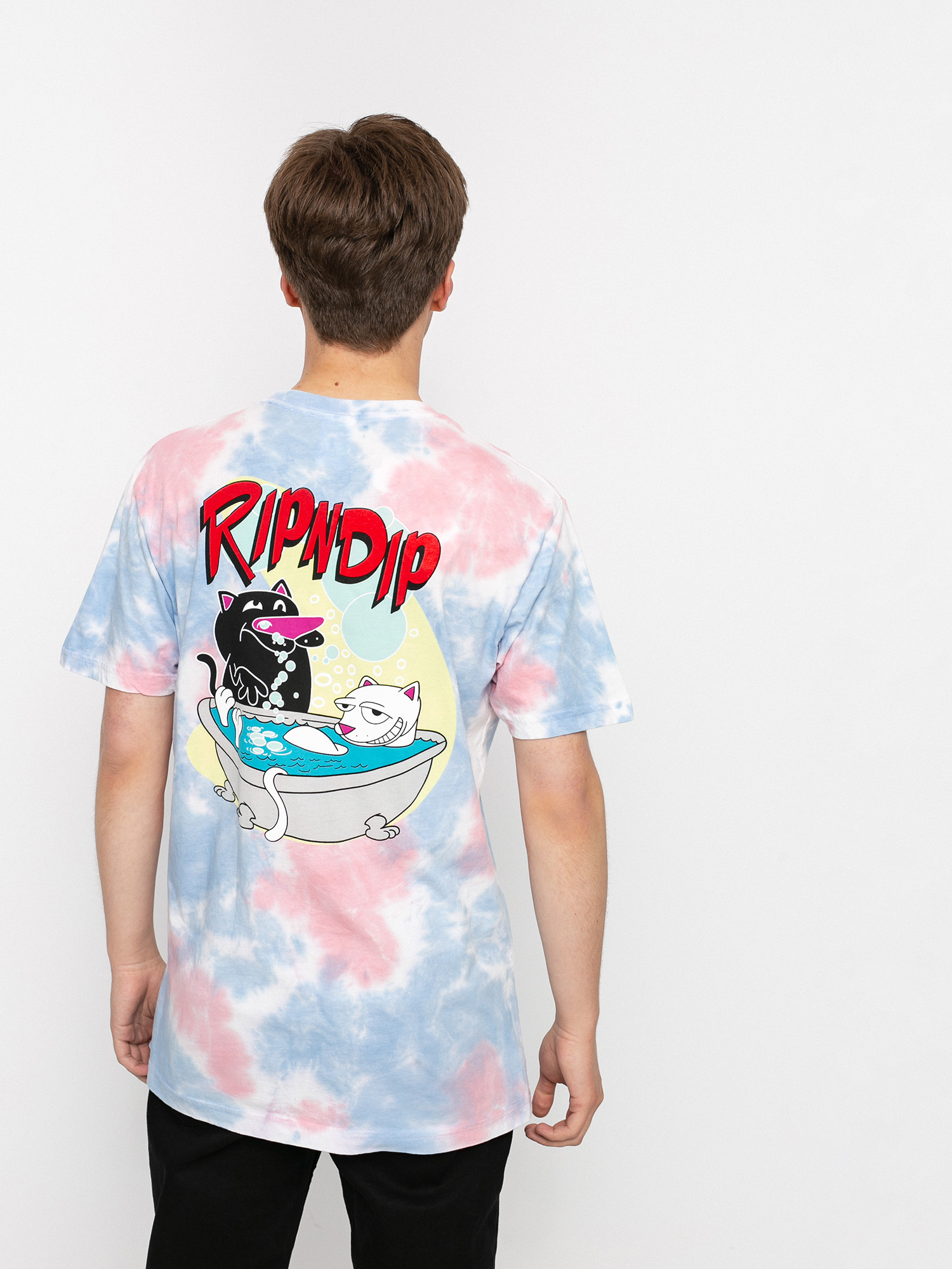 T-shirt RipNDip Bath Time (periwinkle & pink tie dye)